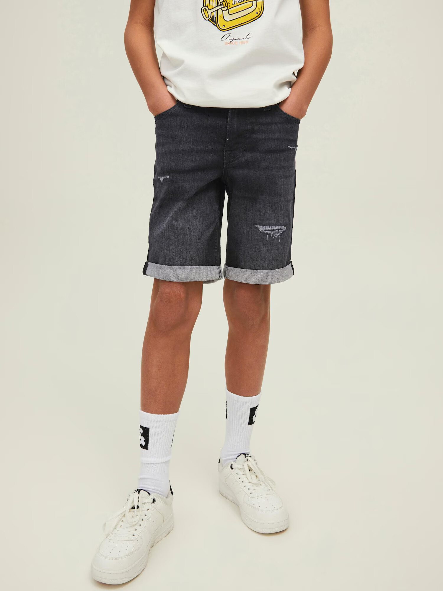 Jack & Jones Junior Džínsy 'Rick' čierny denim - Pepit.sk