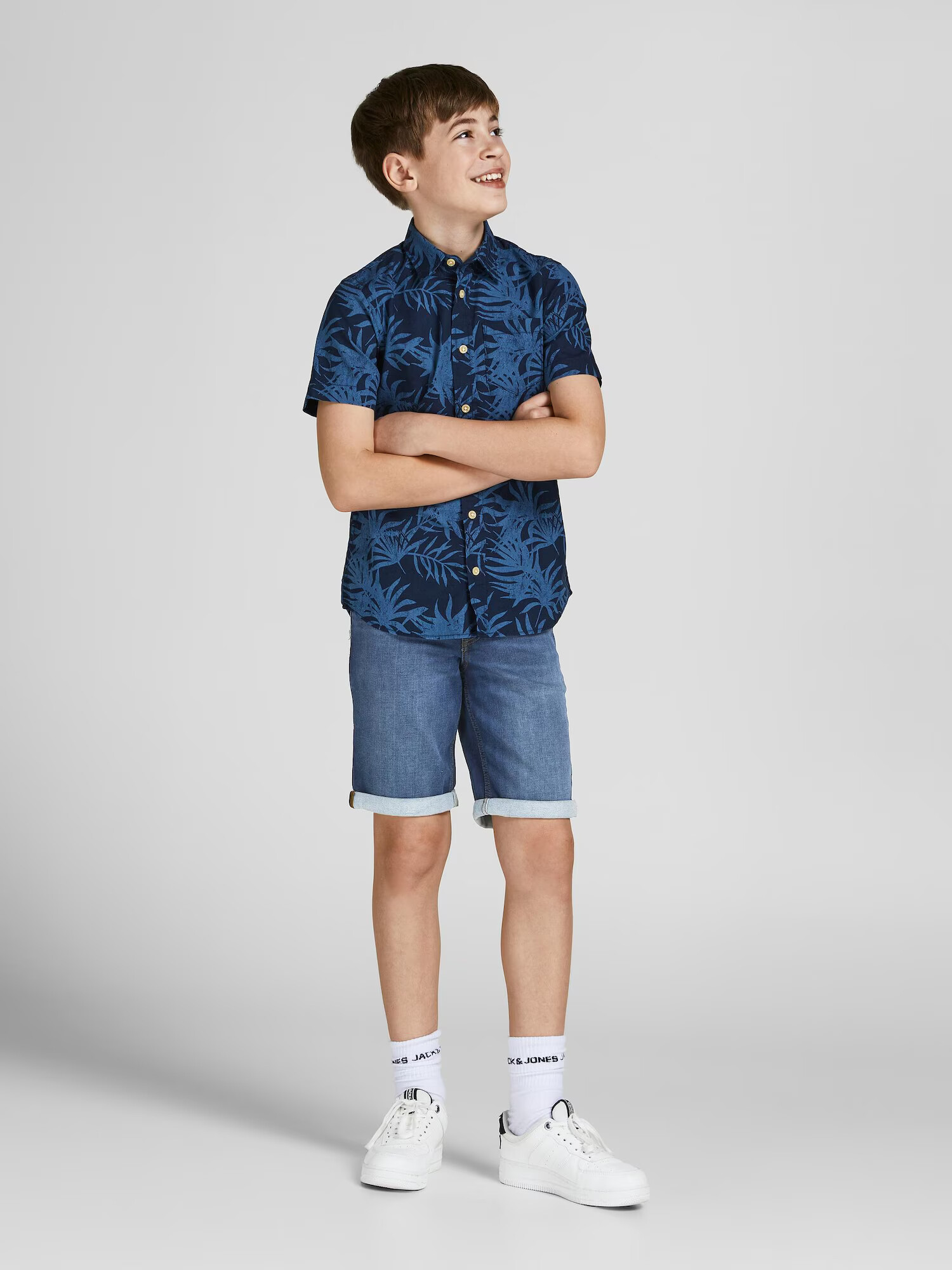 Jack & Jones Junior Džínsy 'Rick' modrá denim - Pepit.sk