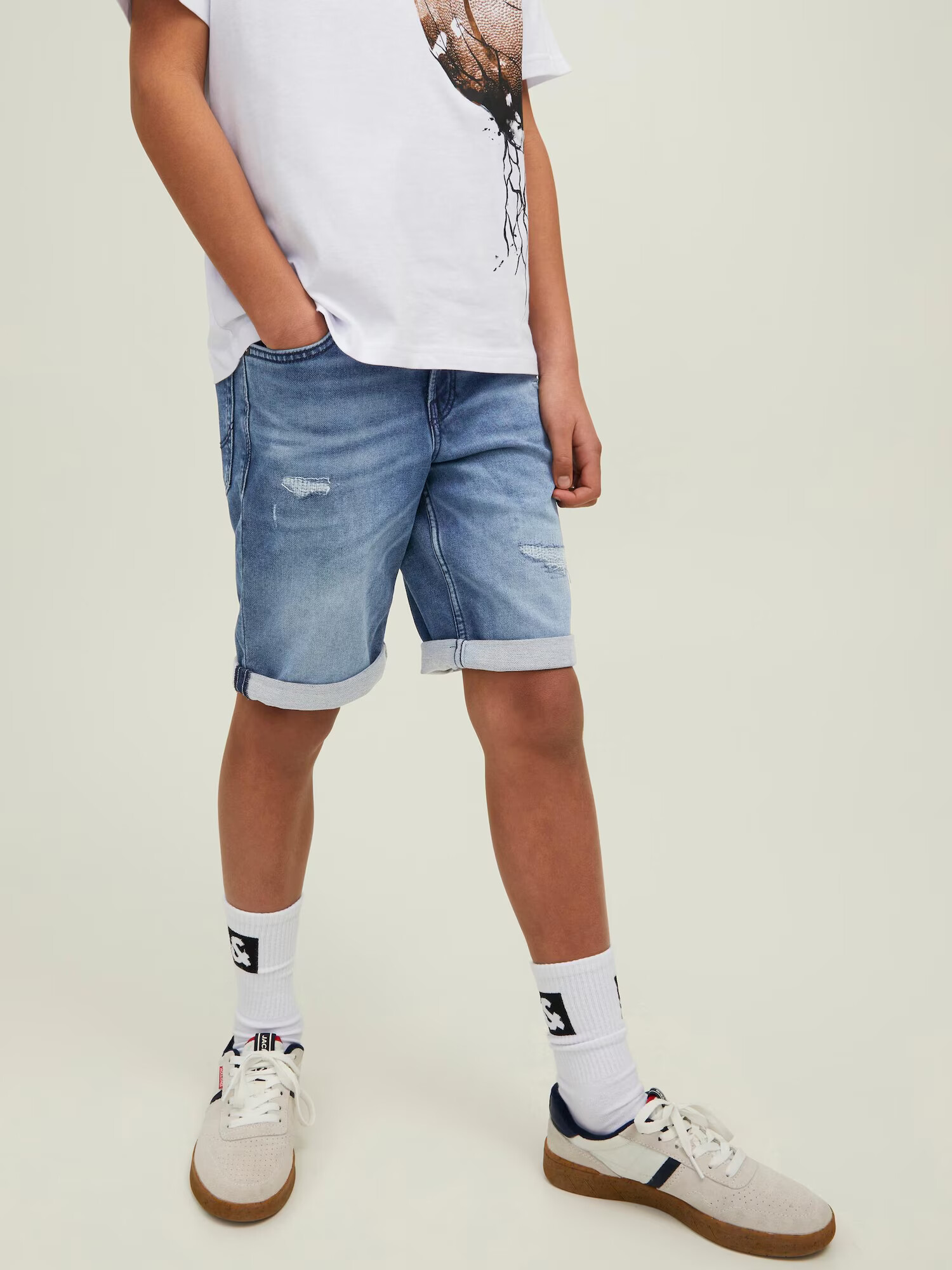 Jack & Jones Junior Džínsy 'Rick' modrá denim - Pepit.sk