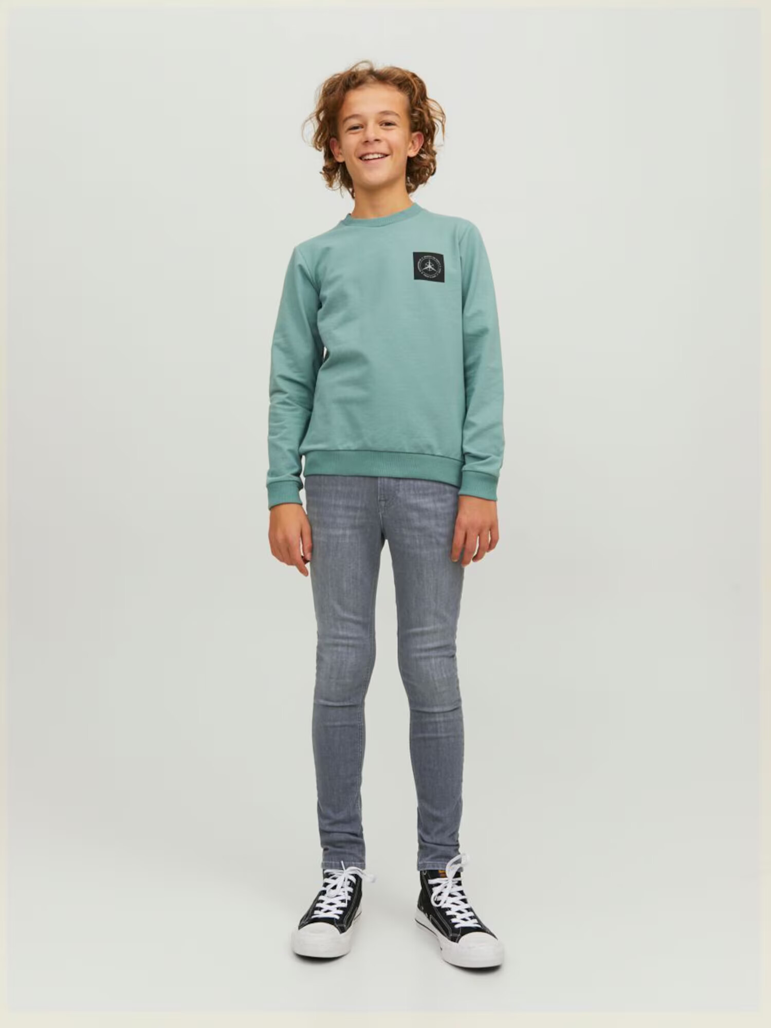 Jack & Jones Junior Džínsy sivý denim - Pepit.sk