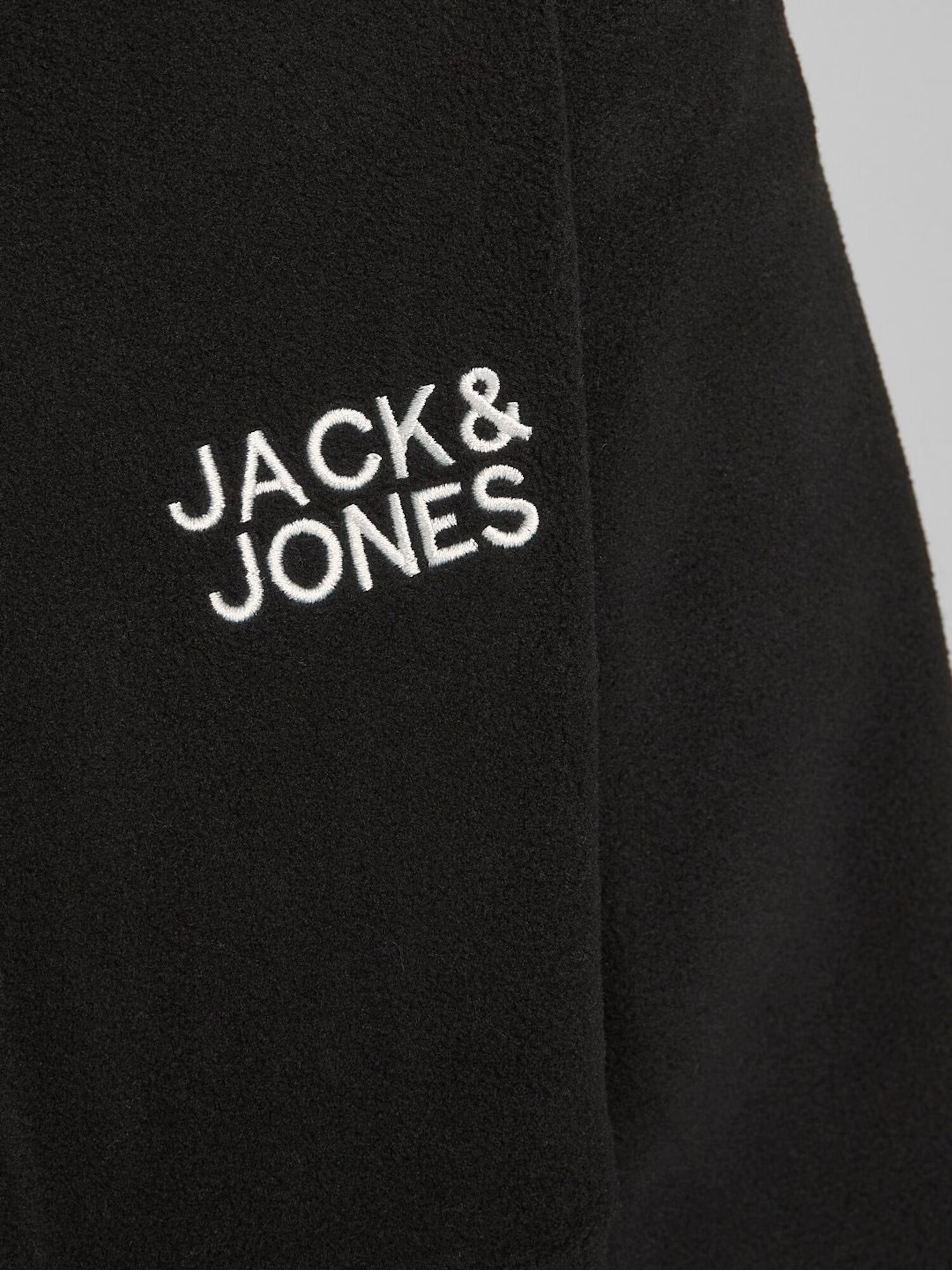 Jack & Jones Junior Flisová bunda 'Hype' čierna / biela - Pepit.sk