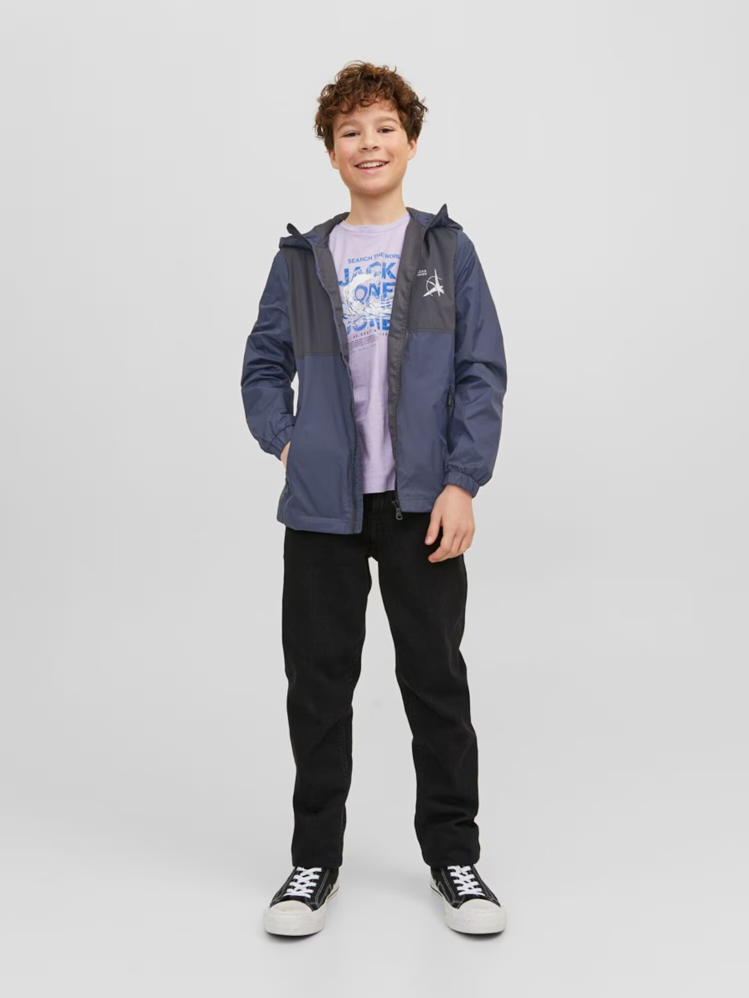 Jack & Jones Junior Funkčná bunda 'FILO' námornícka modrá / čierna - Pepit.sk