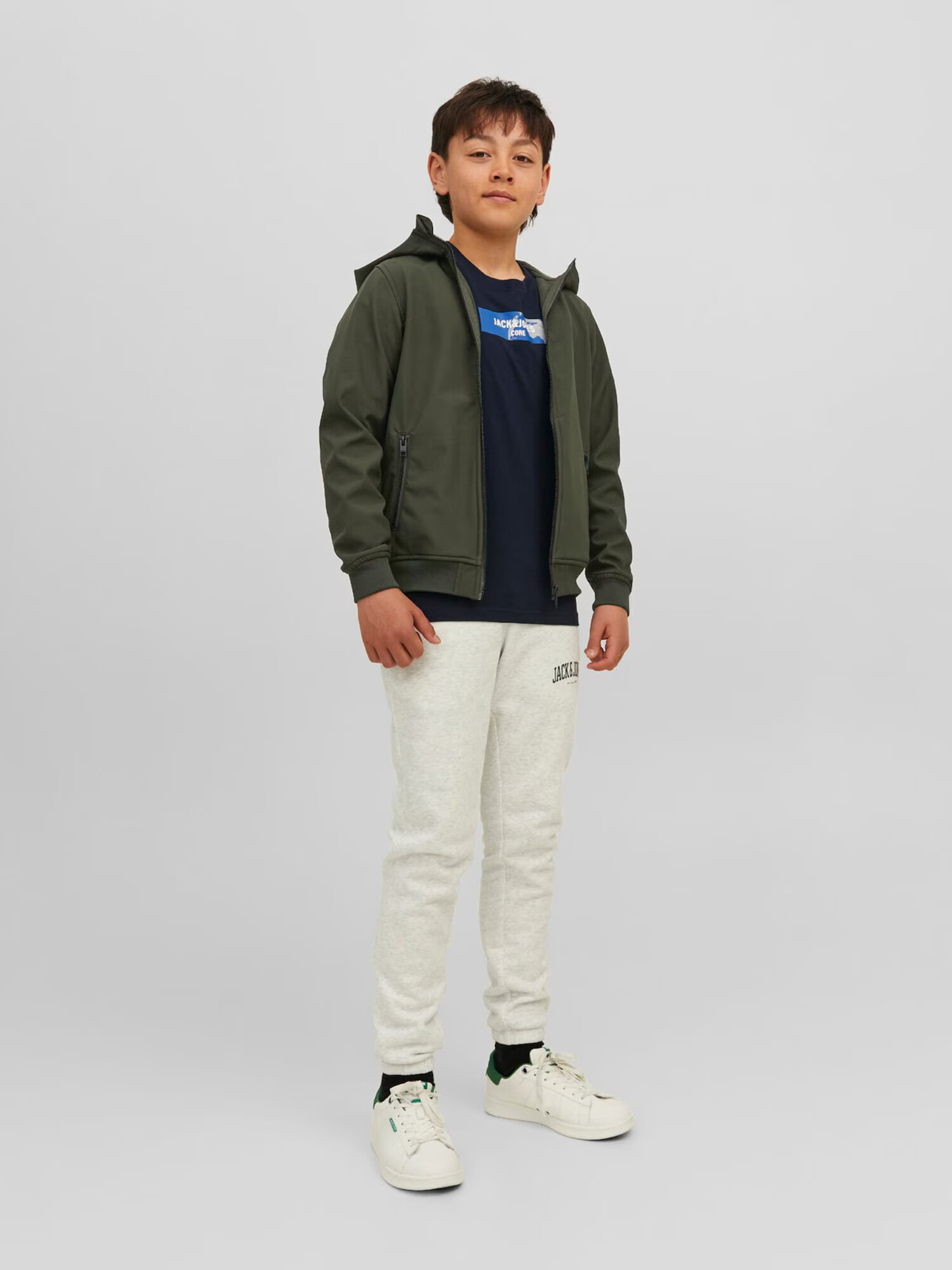 Jack & Jones Junior Funkčná bunda kaki - Pepit.sk