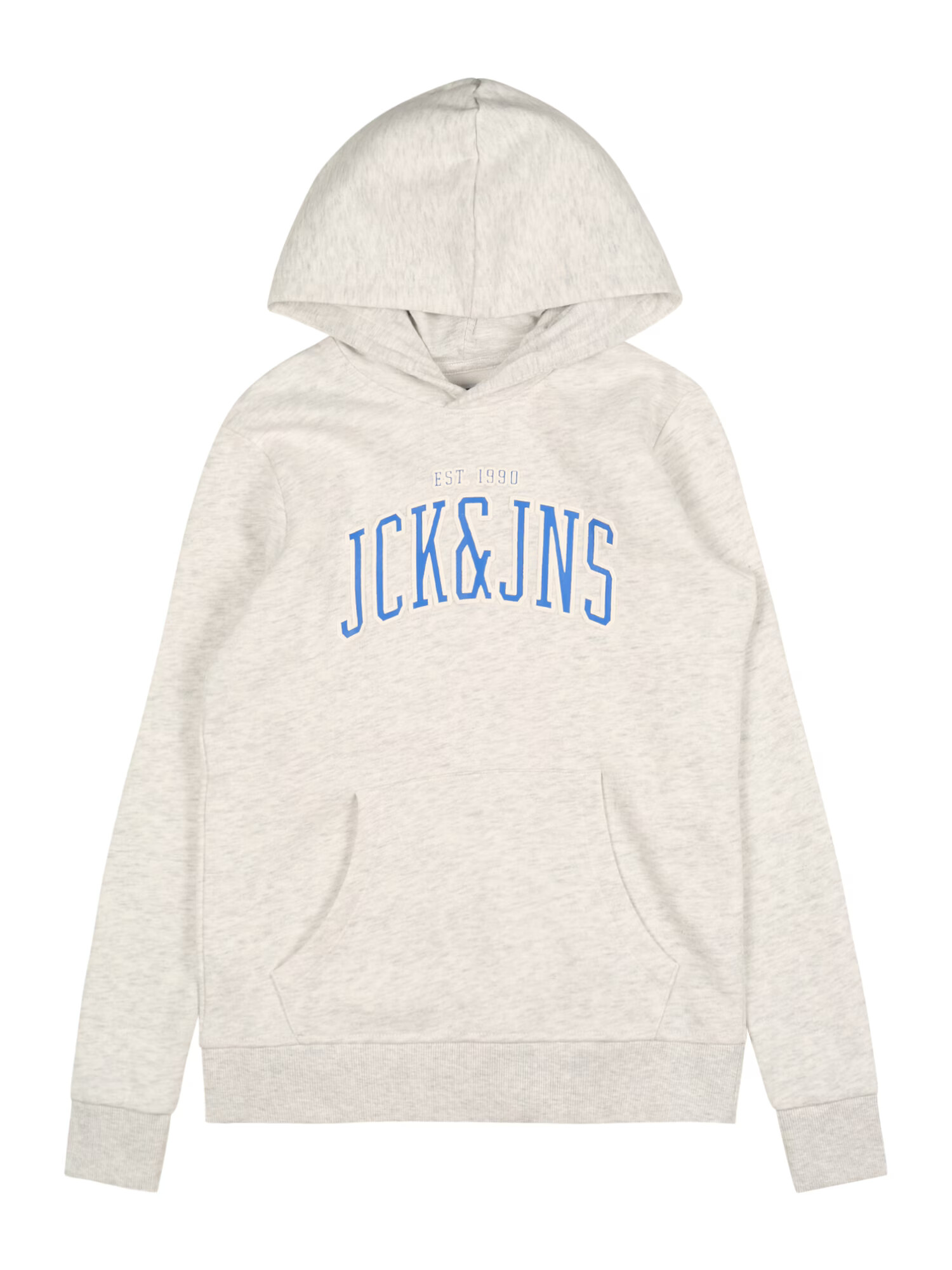 Jack & Jones Junior Mikina 'Cemb' modrá / biela melírovaná - Pepit.sk