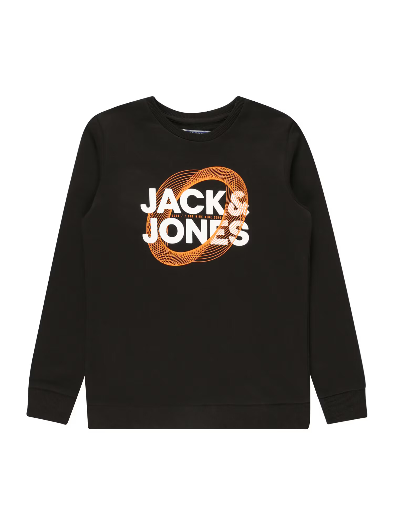 Jack & Jones Junior Mikina 'LUCA' tmavooranžová / čierna / biela - Pepit.sk