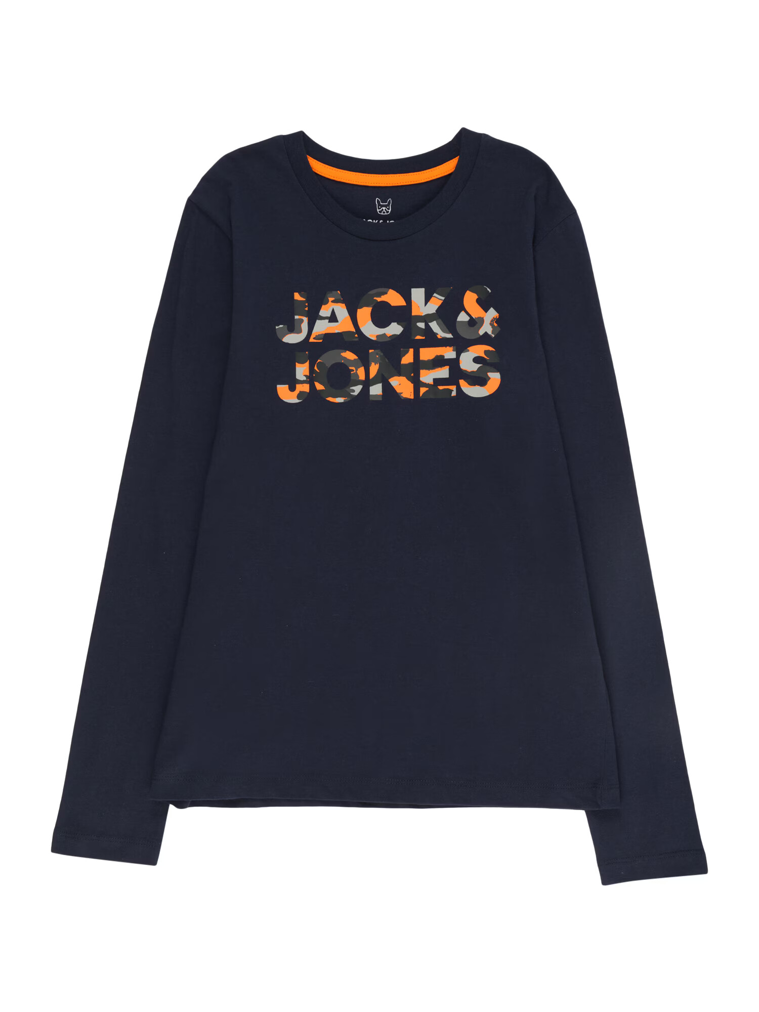 Jack & Jones Junior Tričko 'MILES' námornícka modrá / sivá / antracitová / oranžová - Pepit.sk