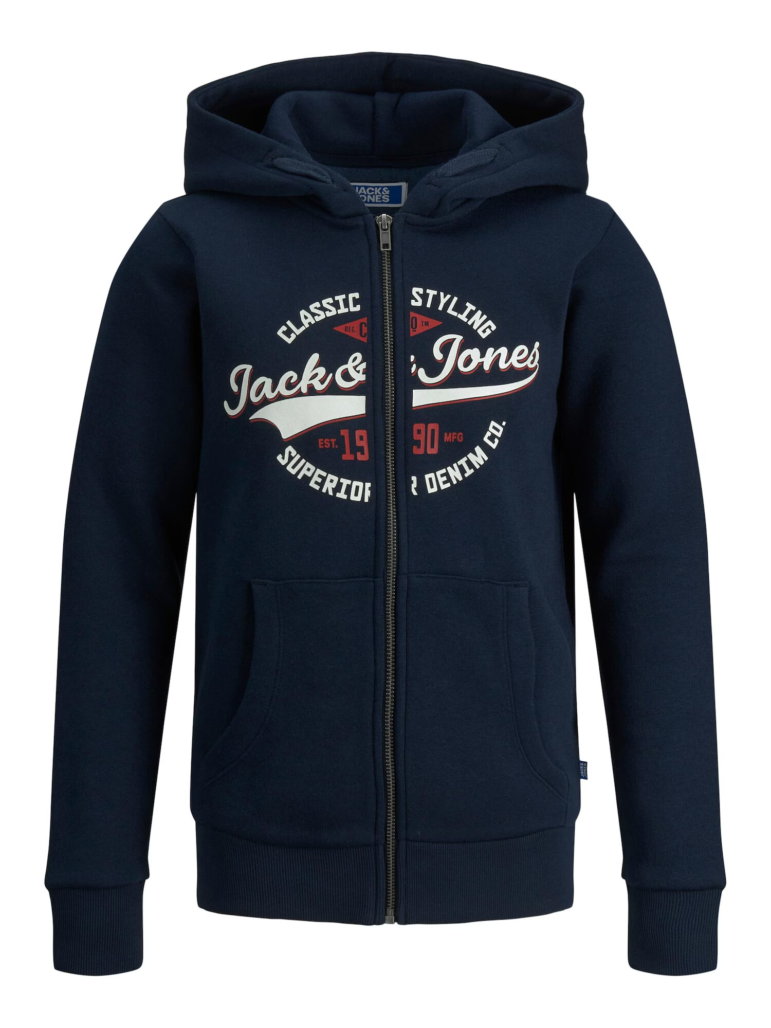 Jack & Jones Junior Mikina námornícka modrá / červená / biela - Pepit.sk