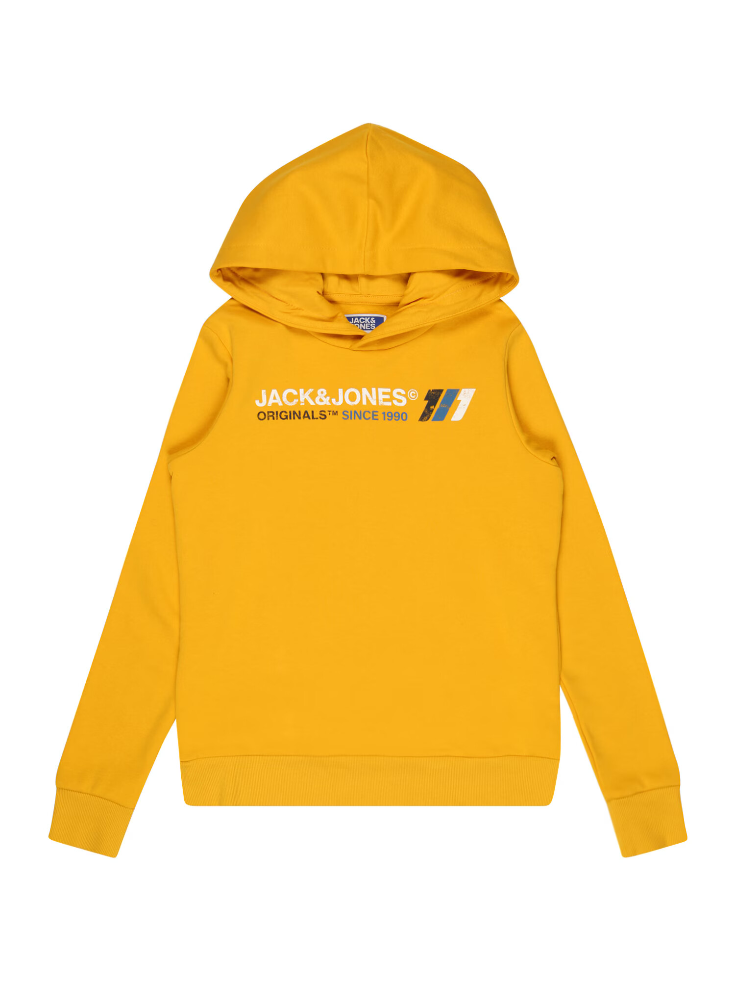 Jack & Jones Junior Mikina 'NATE' modrá / karí / čierna / biela - Pepit.sk