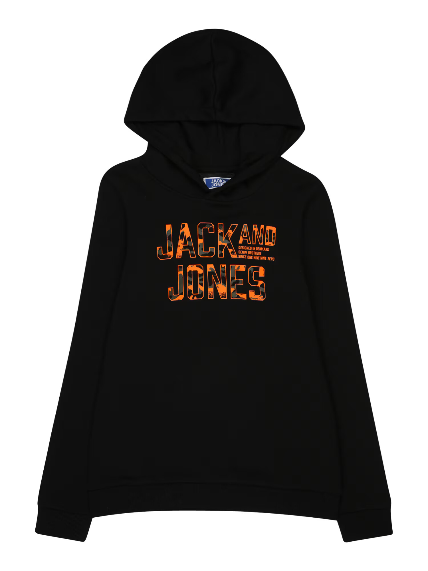 Jack & Jones Junior Mikina 'PEACE WALKER' kaki / svetlooranžová / čierna - Pepit.sk