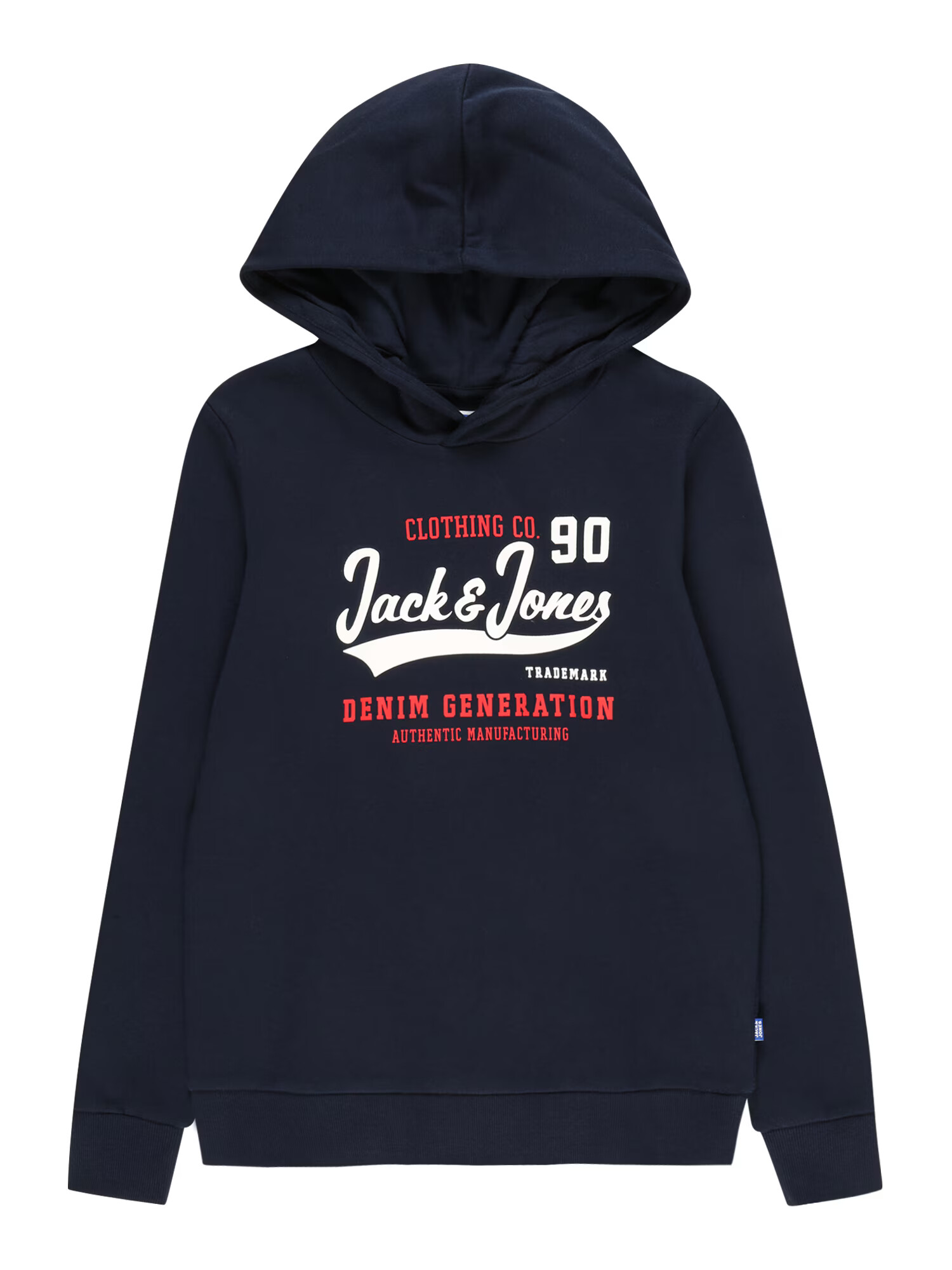 Jack & Jones Junior Mikina tmavomodrá / červená / biela - Pepit.sk