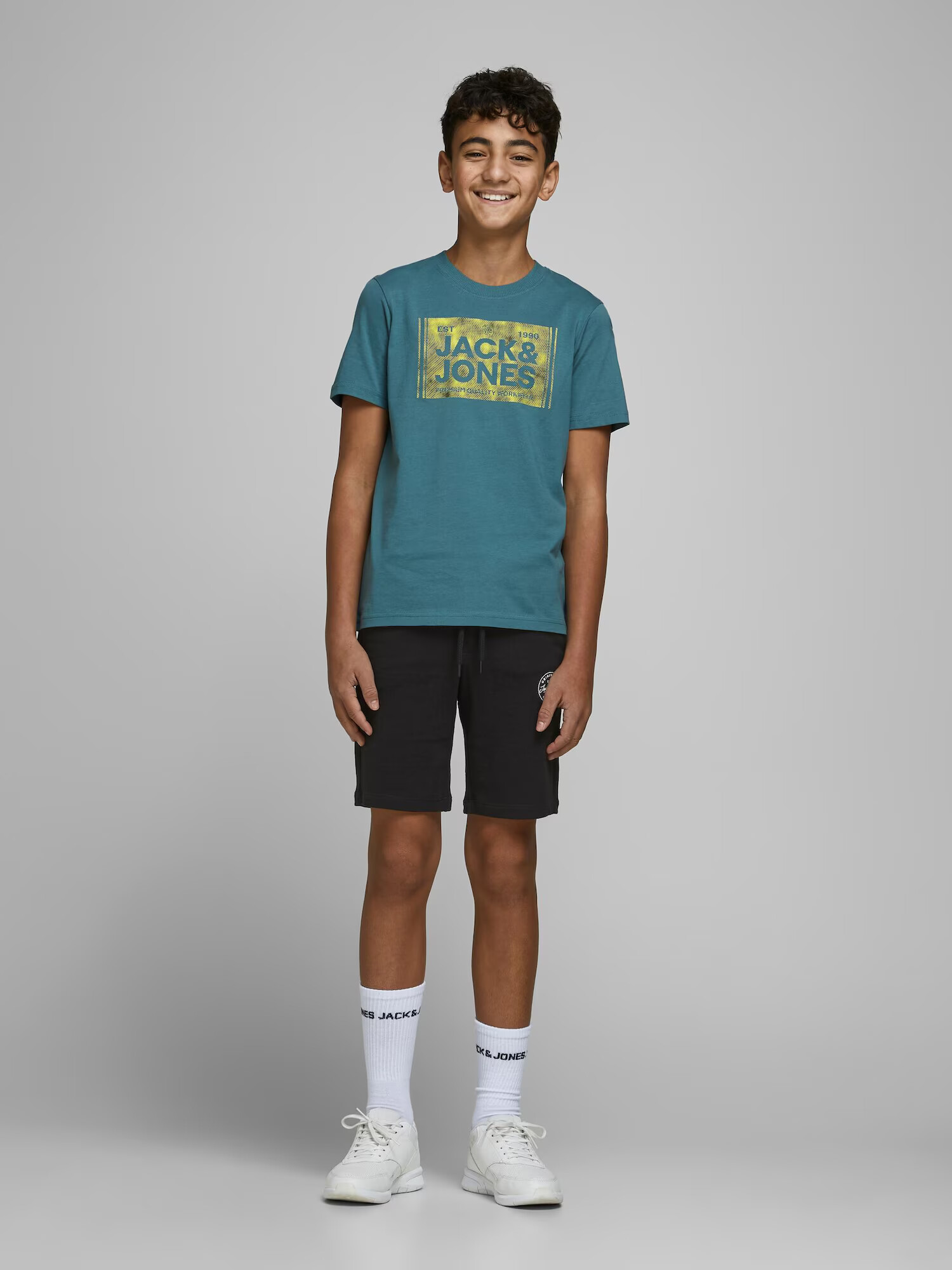 Jack & Jones Junior Nohavice čierna / biela - Pepit.sk