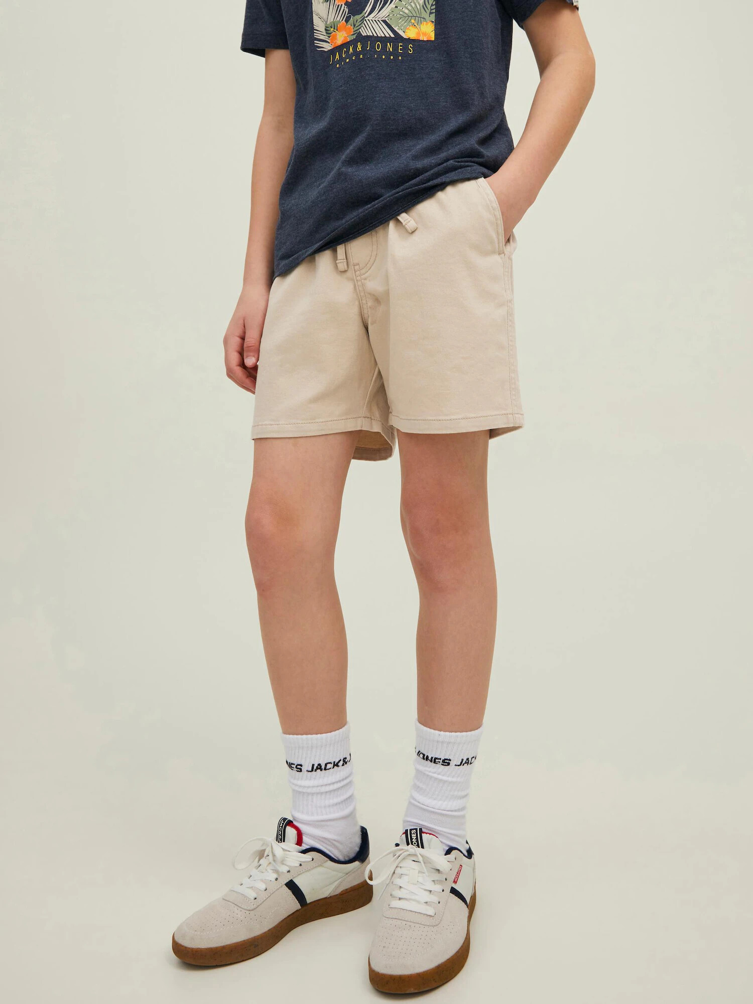 Jack & Jones Junior Nohavice 'Jeff' béžová - Pepit.sk