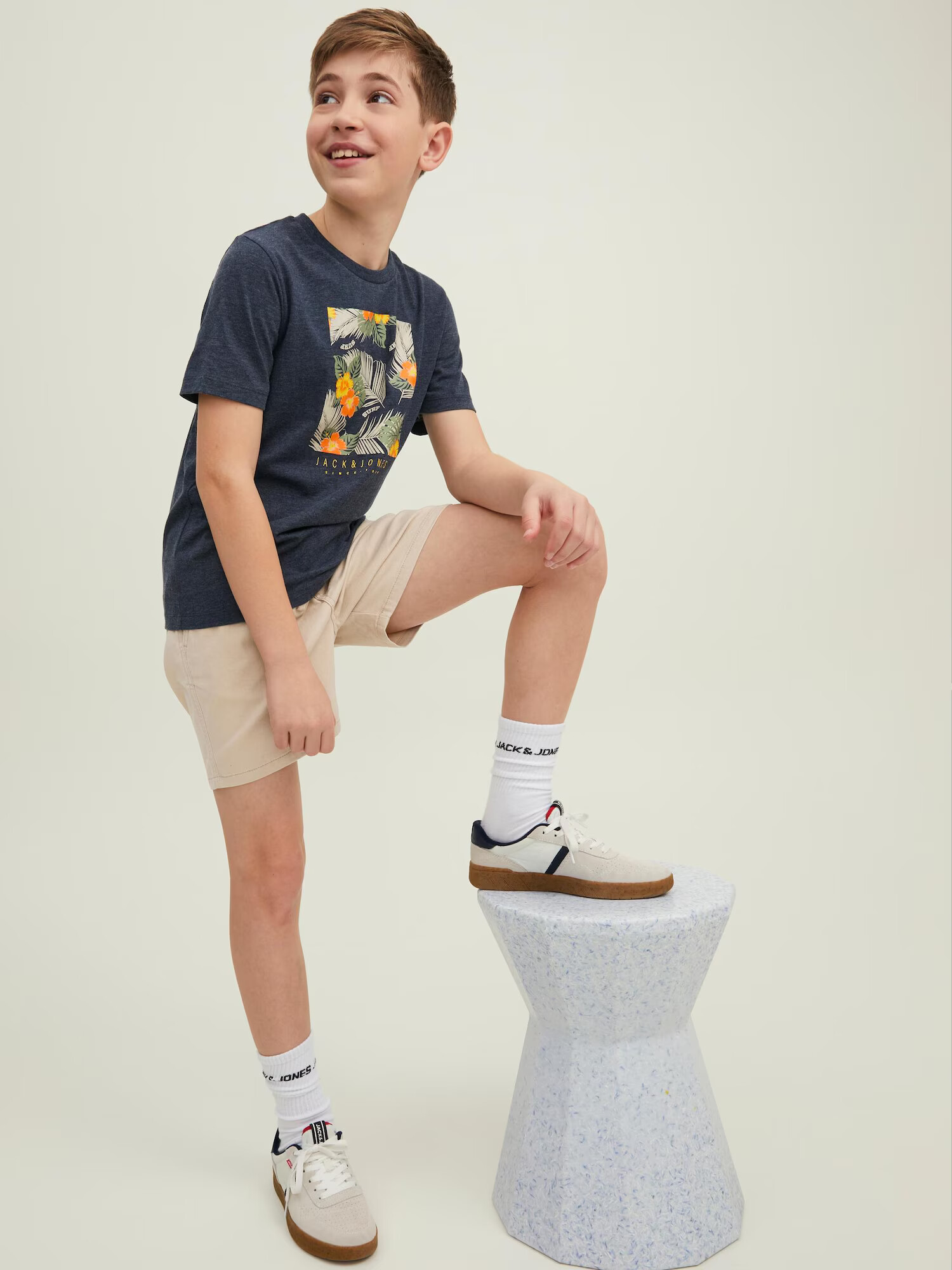 Jack & Jones Junior Nohavice 'Jeff' béžová - Pepit.sk