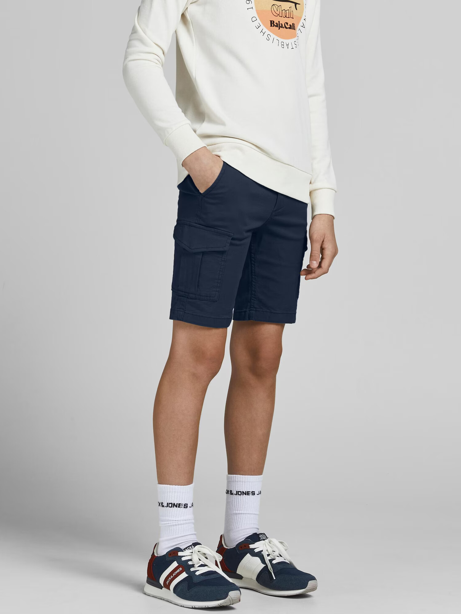 Jack & Jones Junior Nohavice 'JOE' námornícka modrá - Pepit.sk