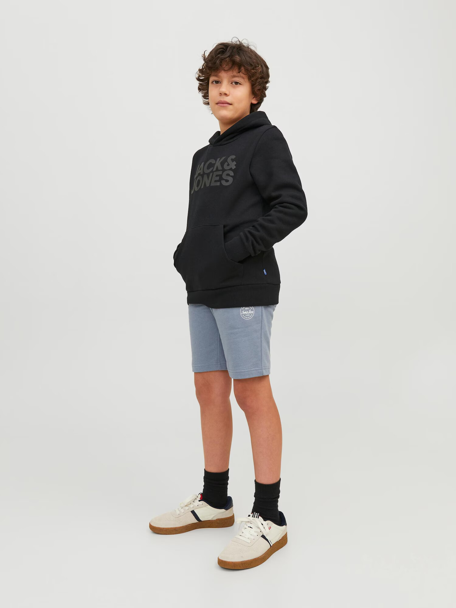 Jack & Jones Junior Nohavice modrosivá / biela - Pepit.sk