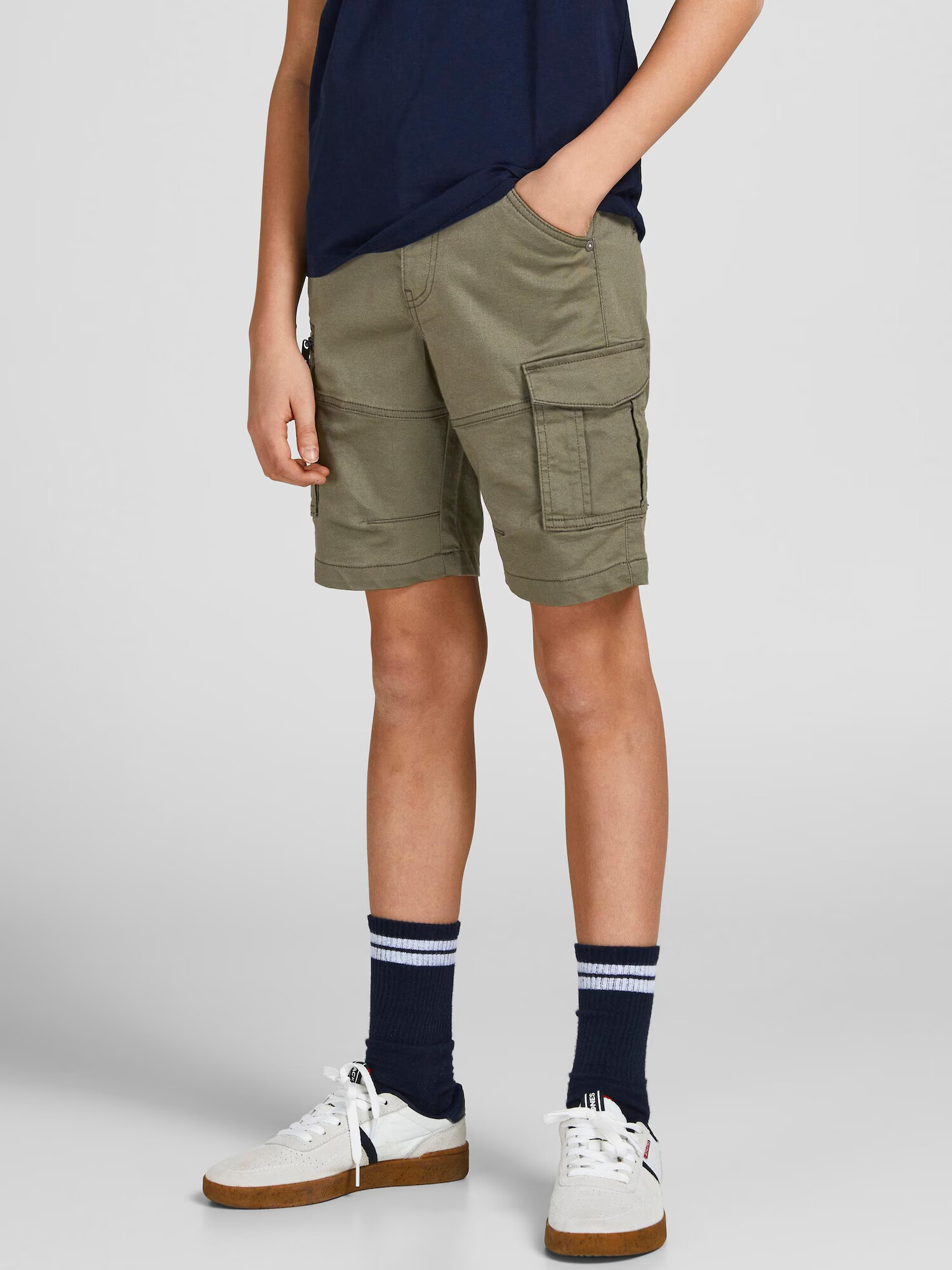 Jack & Jones Junior Nohavice olivová - Pepit.sk