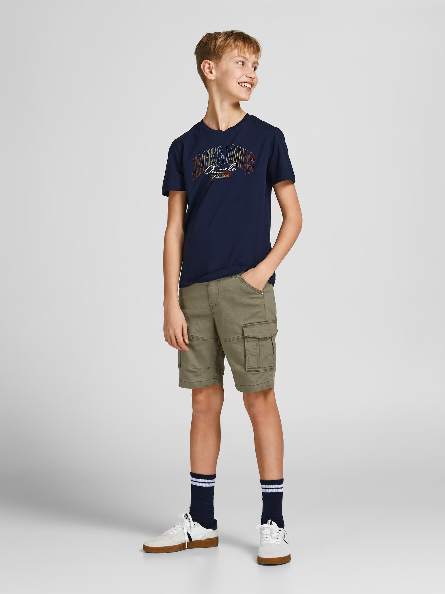 Jack & Jones Junior Nohavice olivová - Pepit.sk