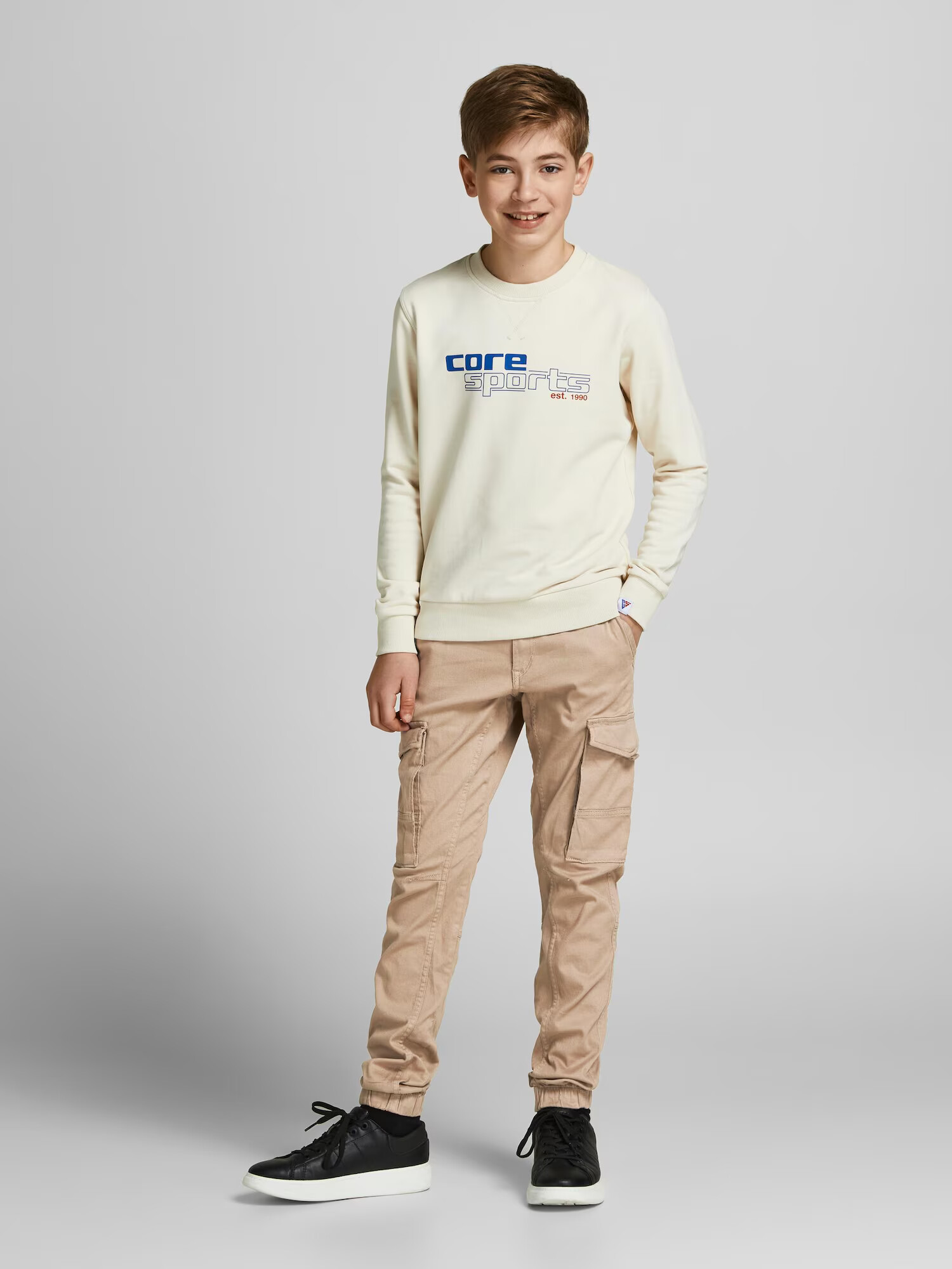 Jack & Jones Junior Nohavice 'Paul' svetlohnedá - Pepit.sk