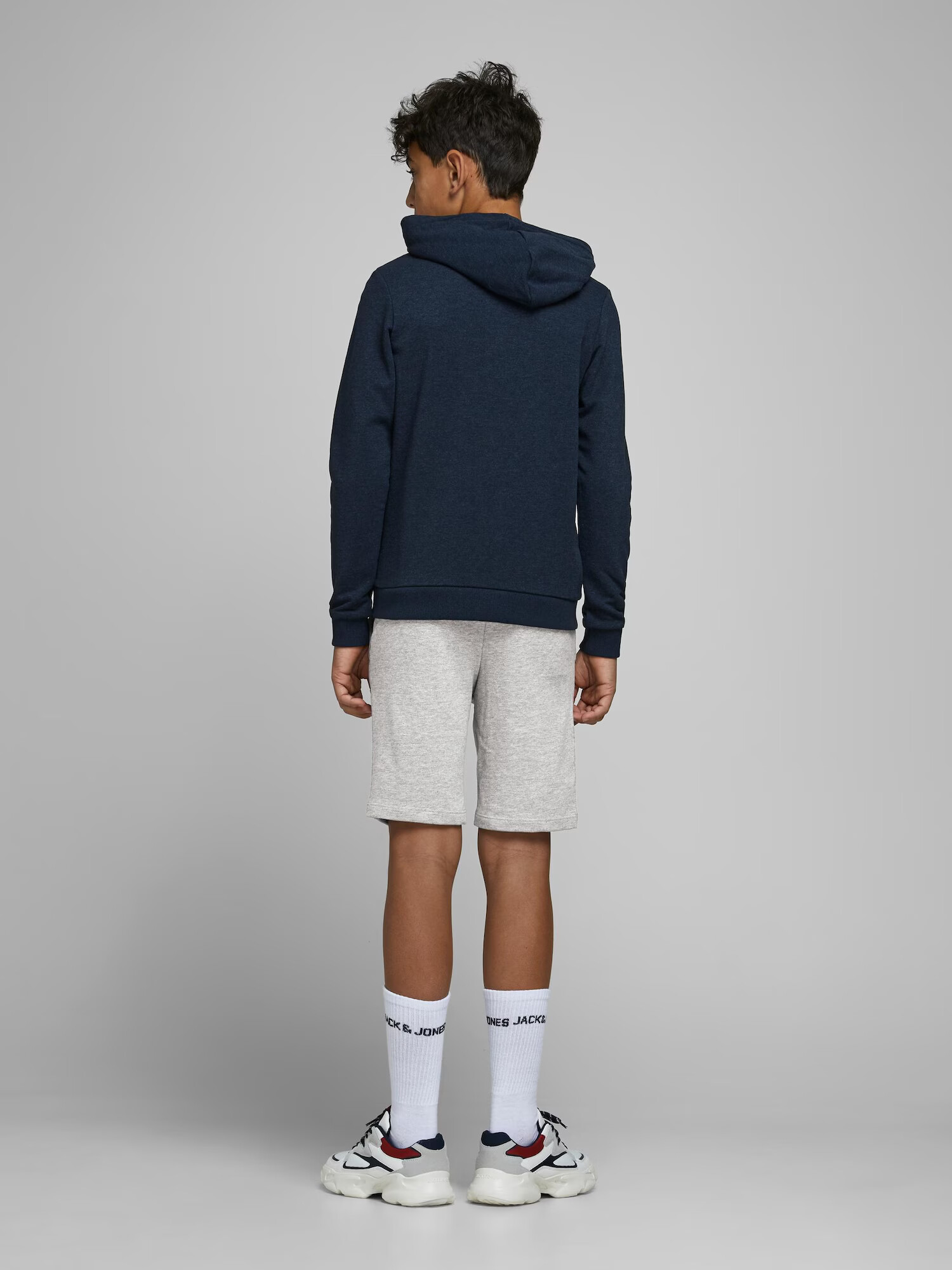 Jack & Jones Junior Nohavice sivá melírovaná / čierna - Pepit.sk