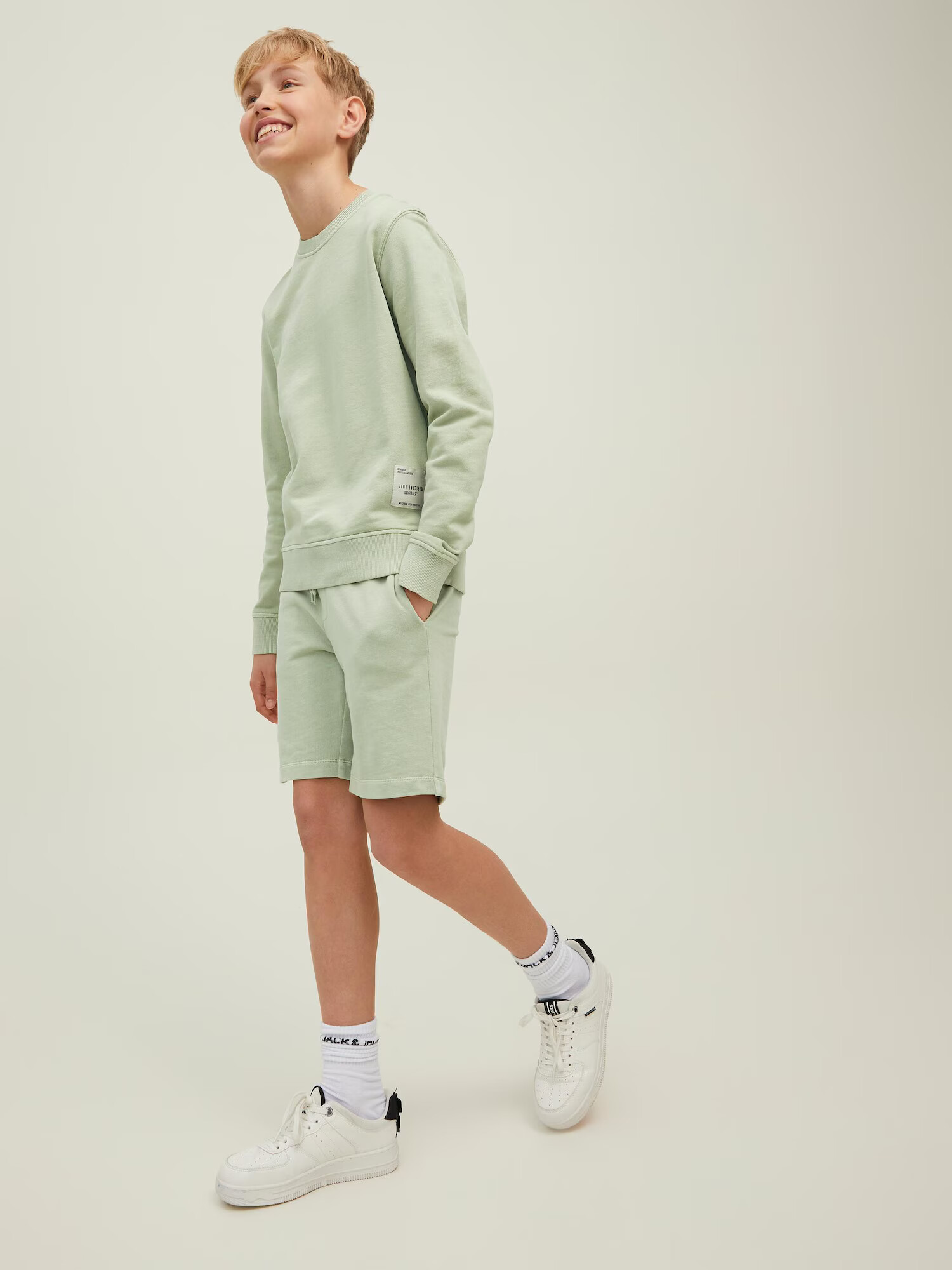 Jack & Jones Junior Nohavice 'Trush' pastelovo zelená - Pepit.sk