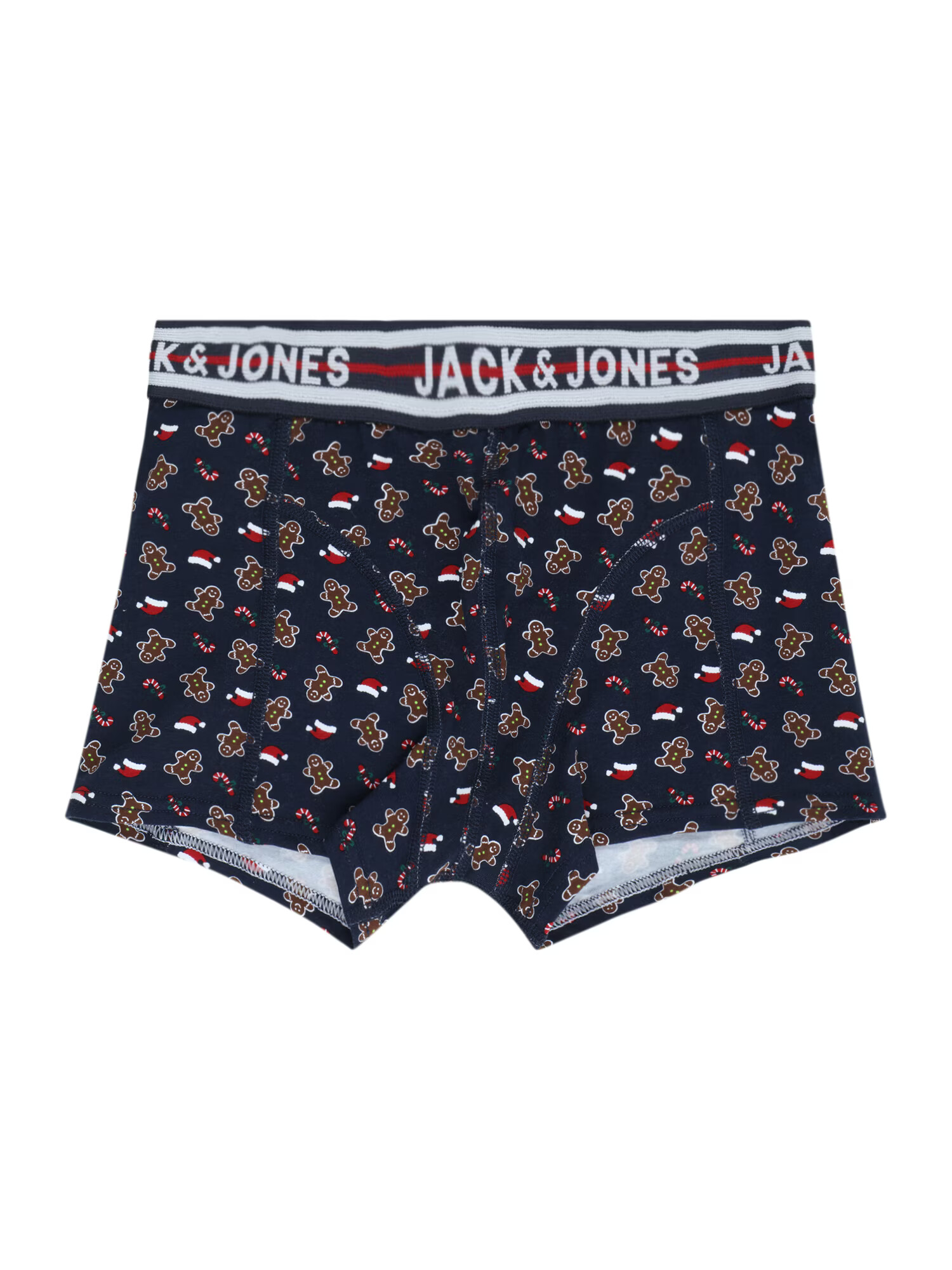 Jack & Jones Junior Nohavičky 'GINGERMAN' námornícka modrá / hnedá / červená / biela - Pepit.sk