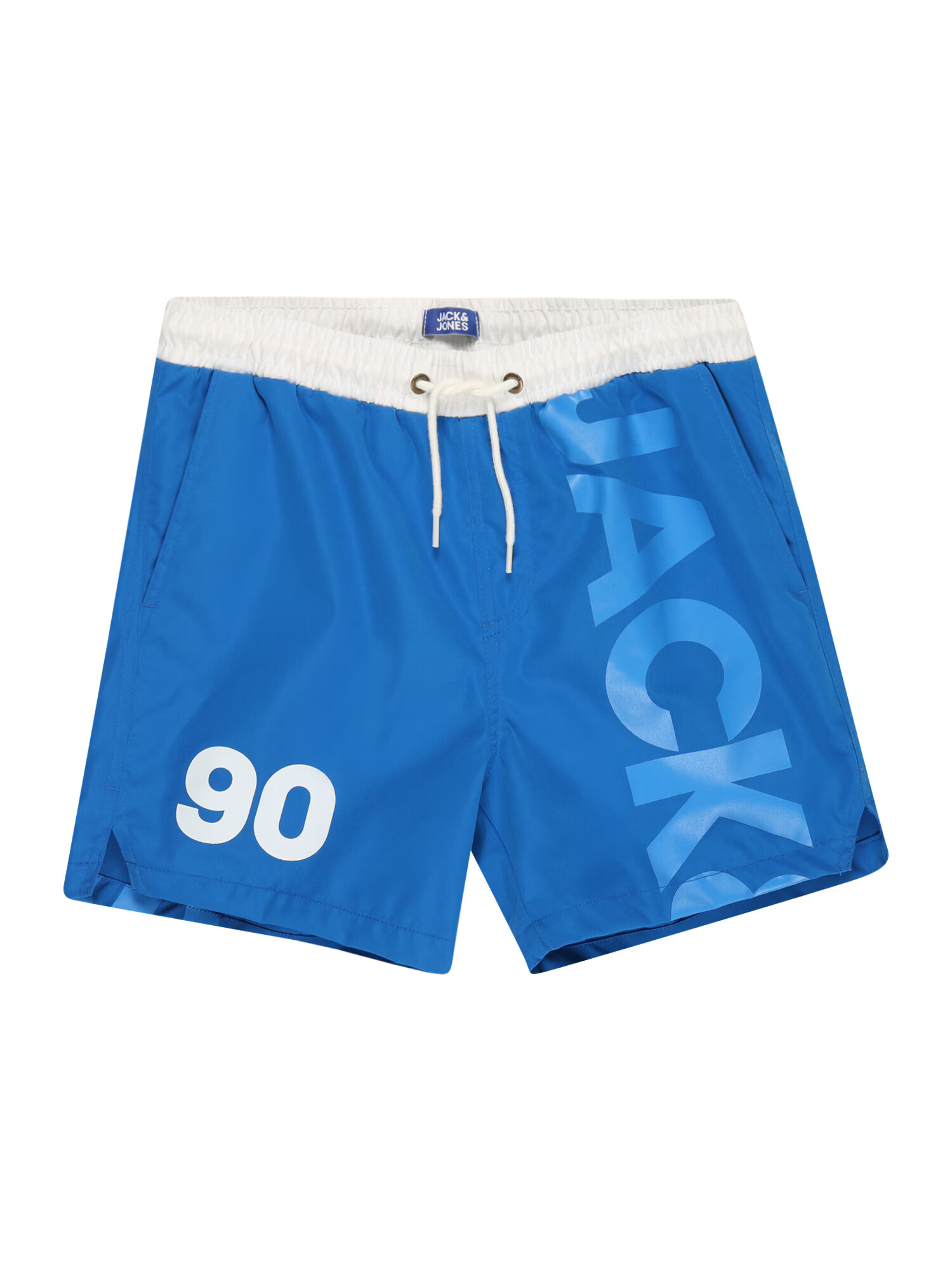 Jack & Jones Junior Plavecké šortky 'MILOS' modrá / modrozelená / sivá / biela - Pepit.sk