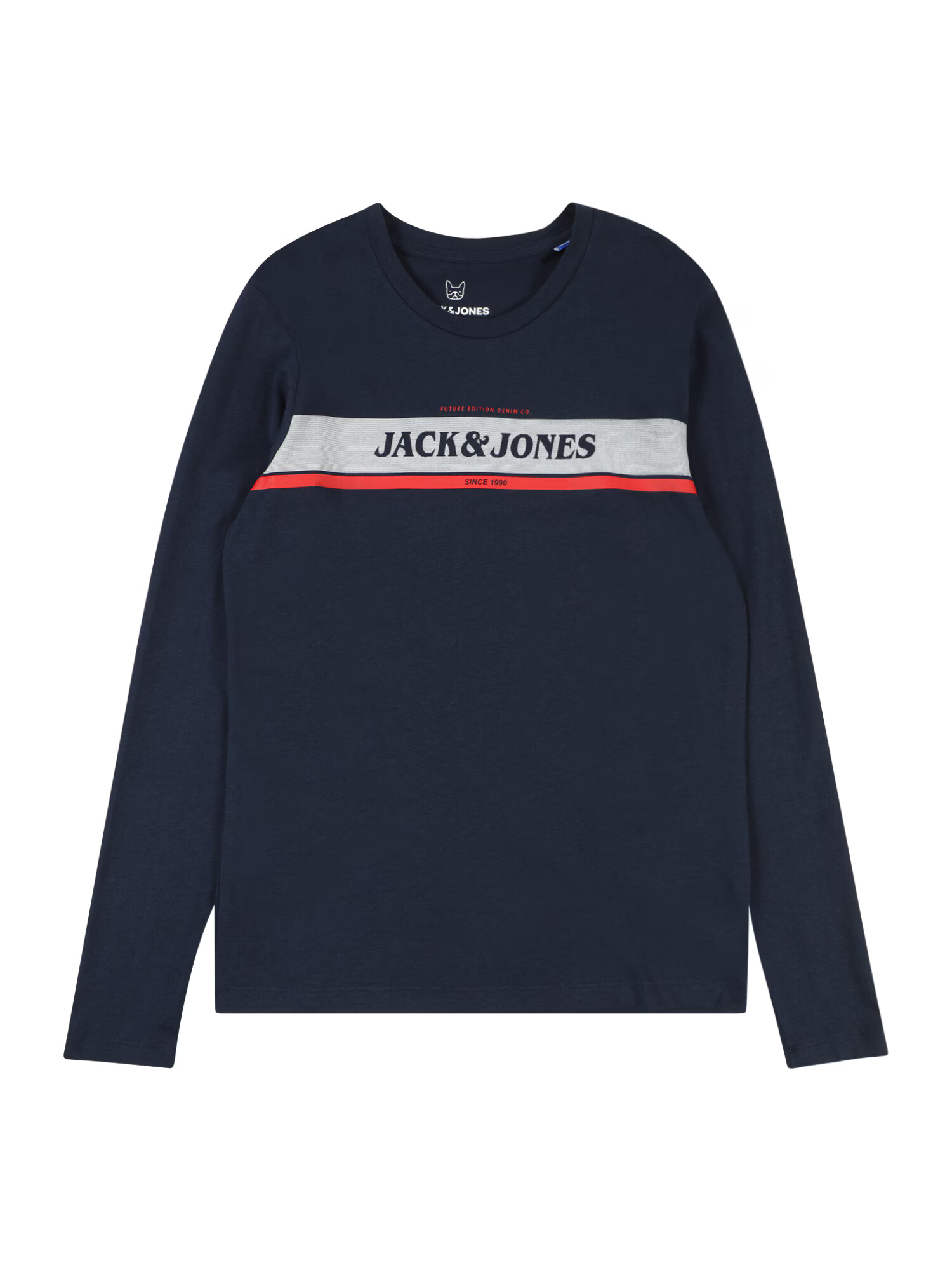 Jack & Jones Junior Tričko 'ALEX' námornícka modrá / svetlosivá / červená - Pepit.sk