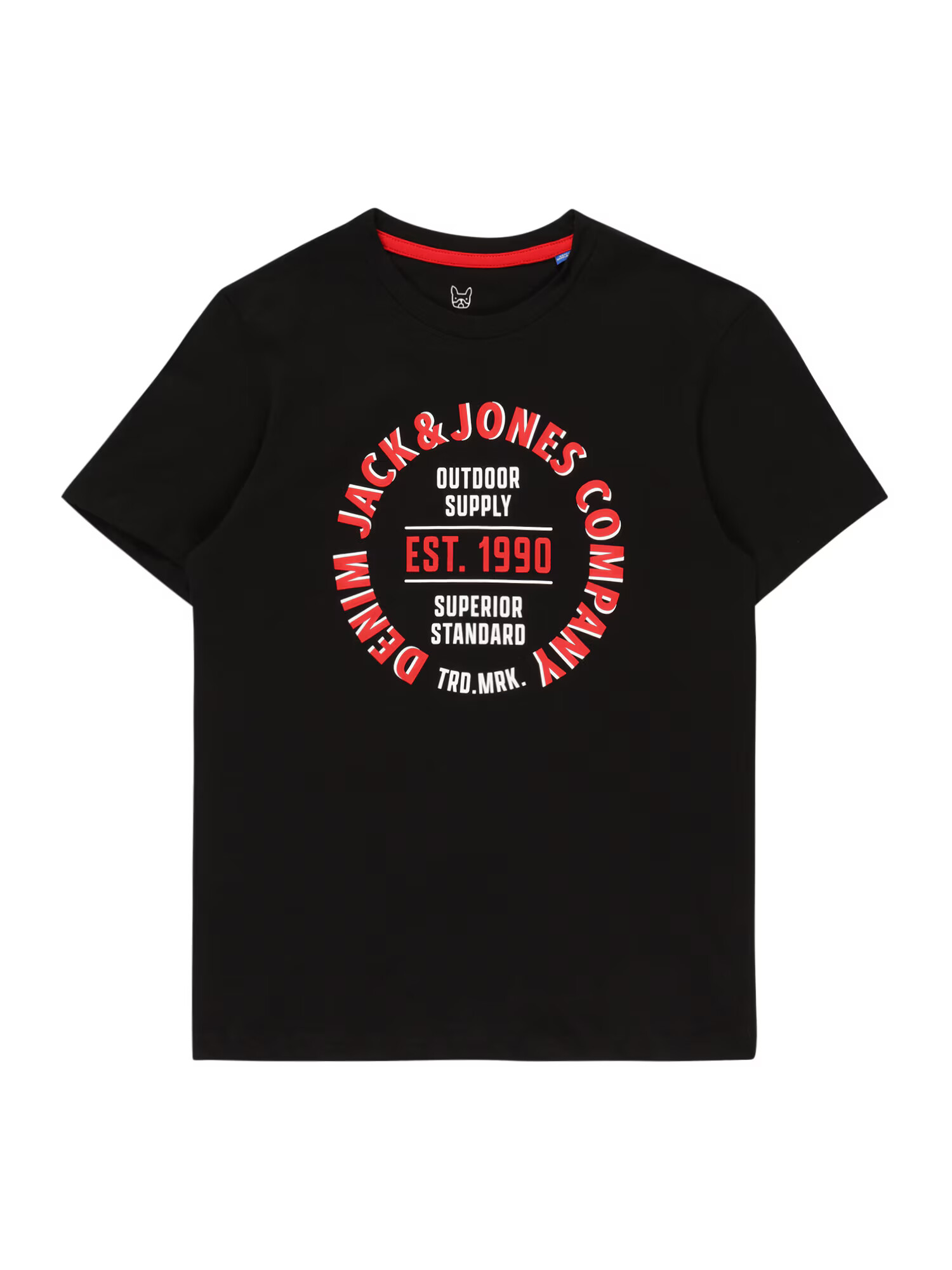 Jack & Jones Junior Tričko 'ANDY' červená / čierna / biela - Pepit.sk