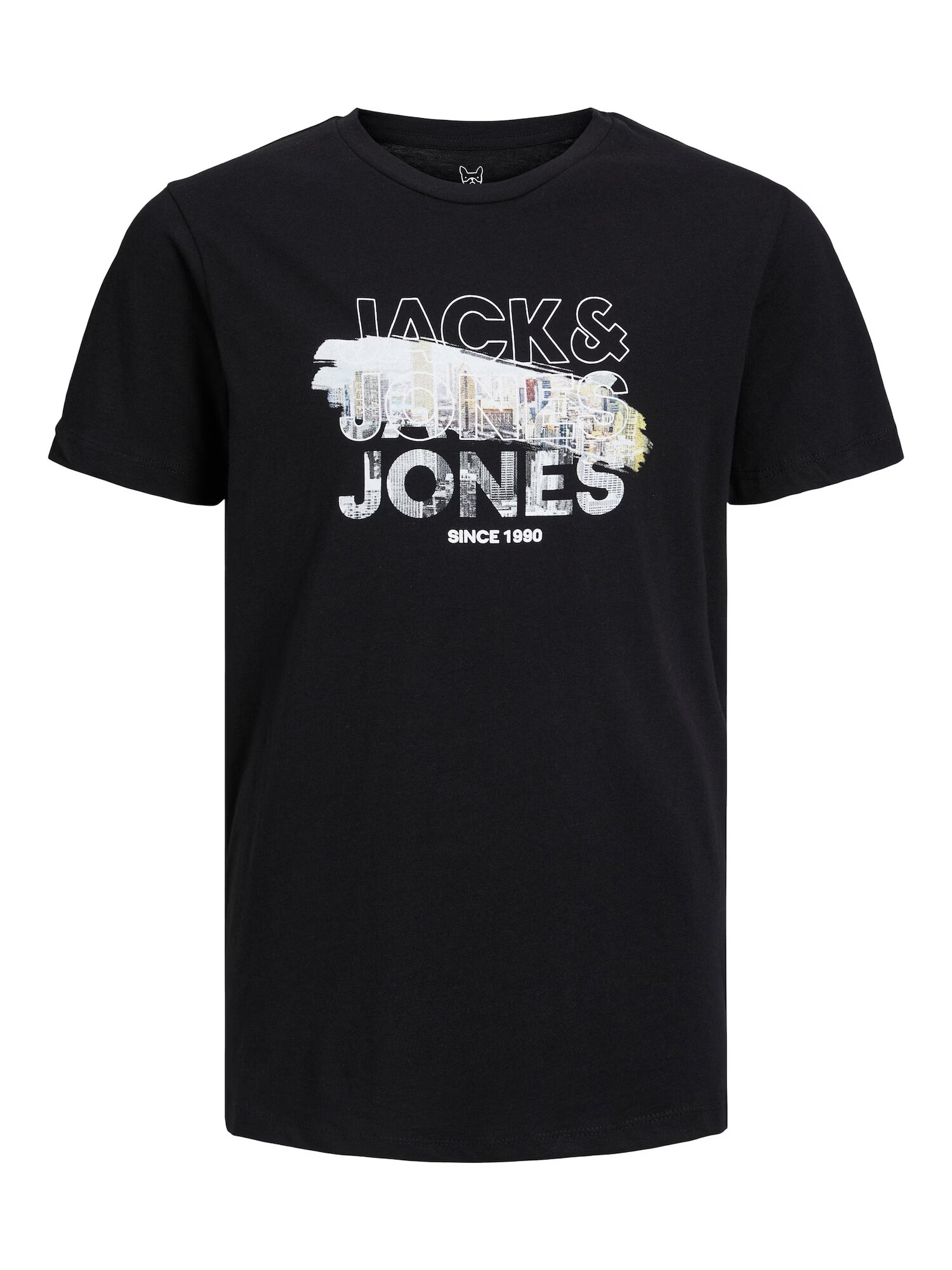 Jack & Jones Junior Tričko 'Booster' sivá / oranžová / čierna / biela - Pepit.sk