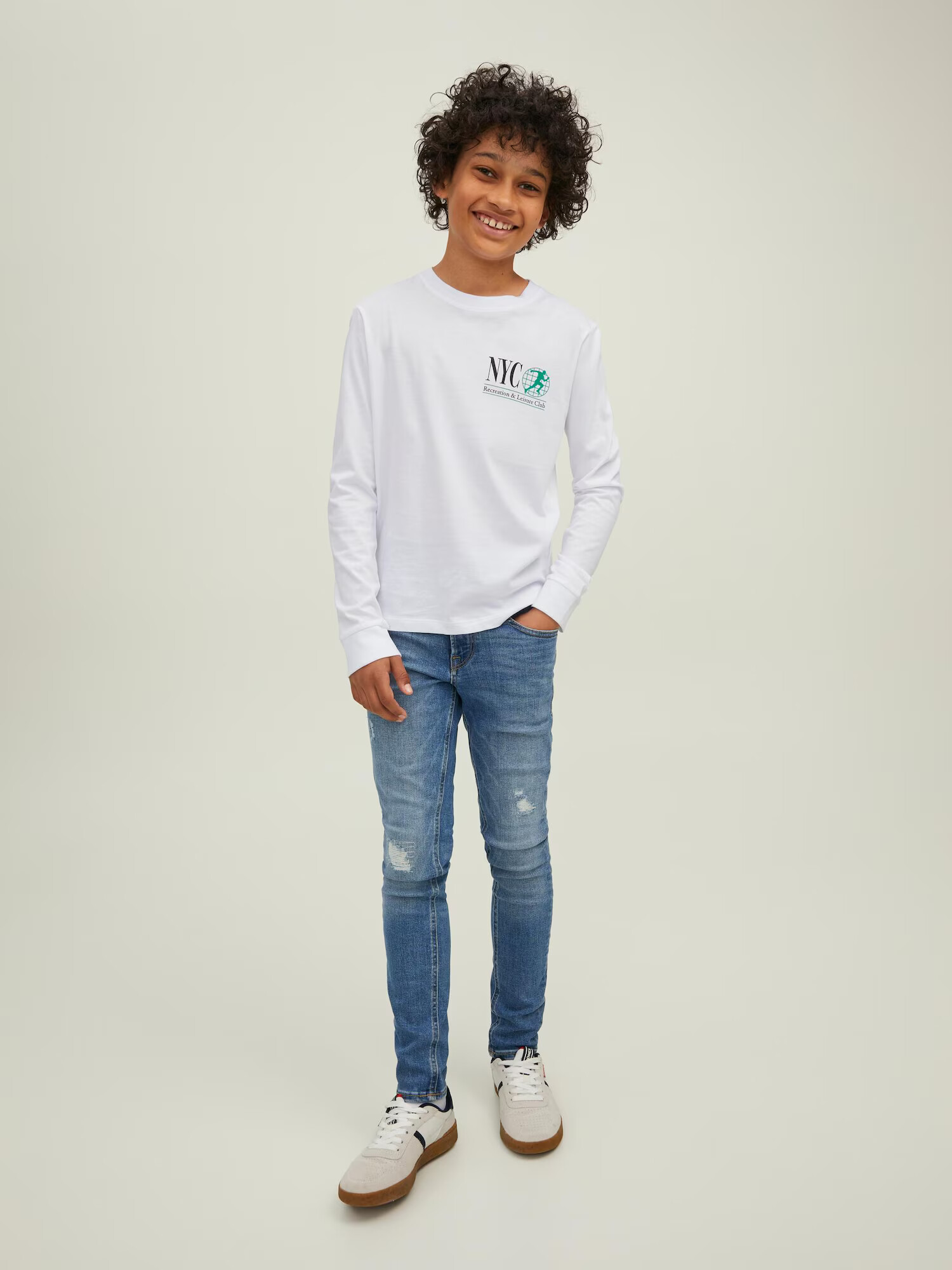 Jack & Jones Junior Tričko 'Brink' zelená / čierna / biela - Pepit.sk