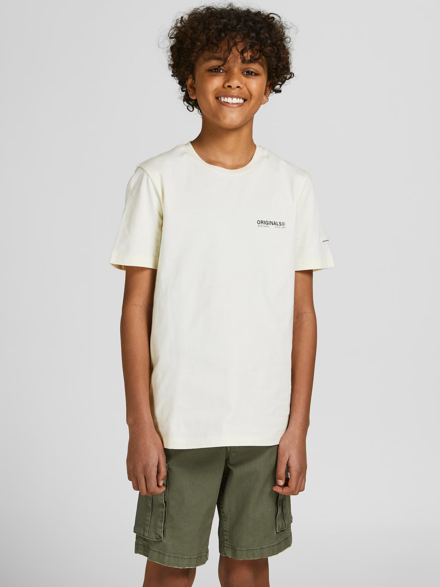 Jack & Jones Junior Tričko čierna / biela - Pepit.sk