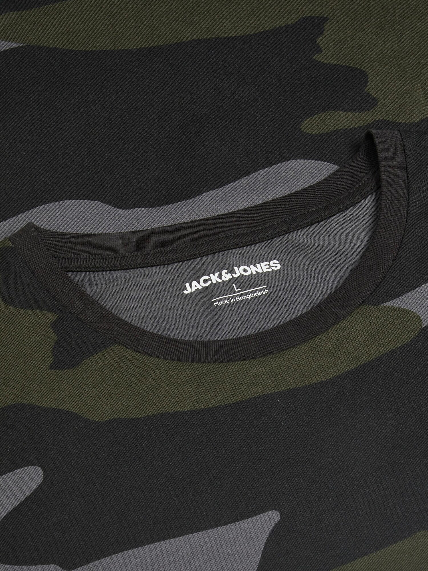 Jack & Jones Junior Tričko 'CONAN CAMO' sivá / olivová / červená / čierna / biela - Pepit.sk