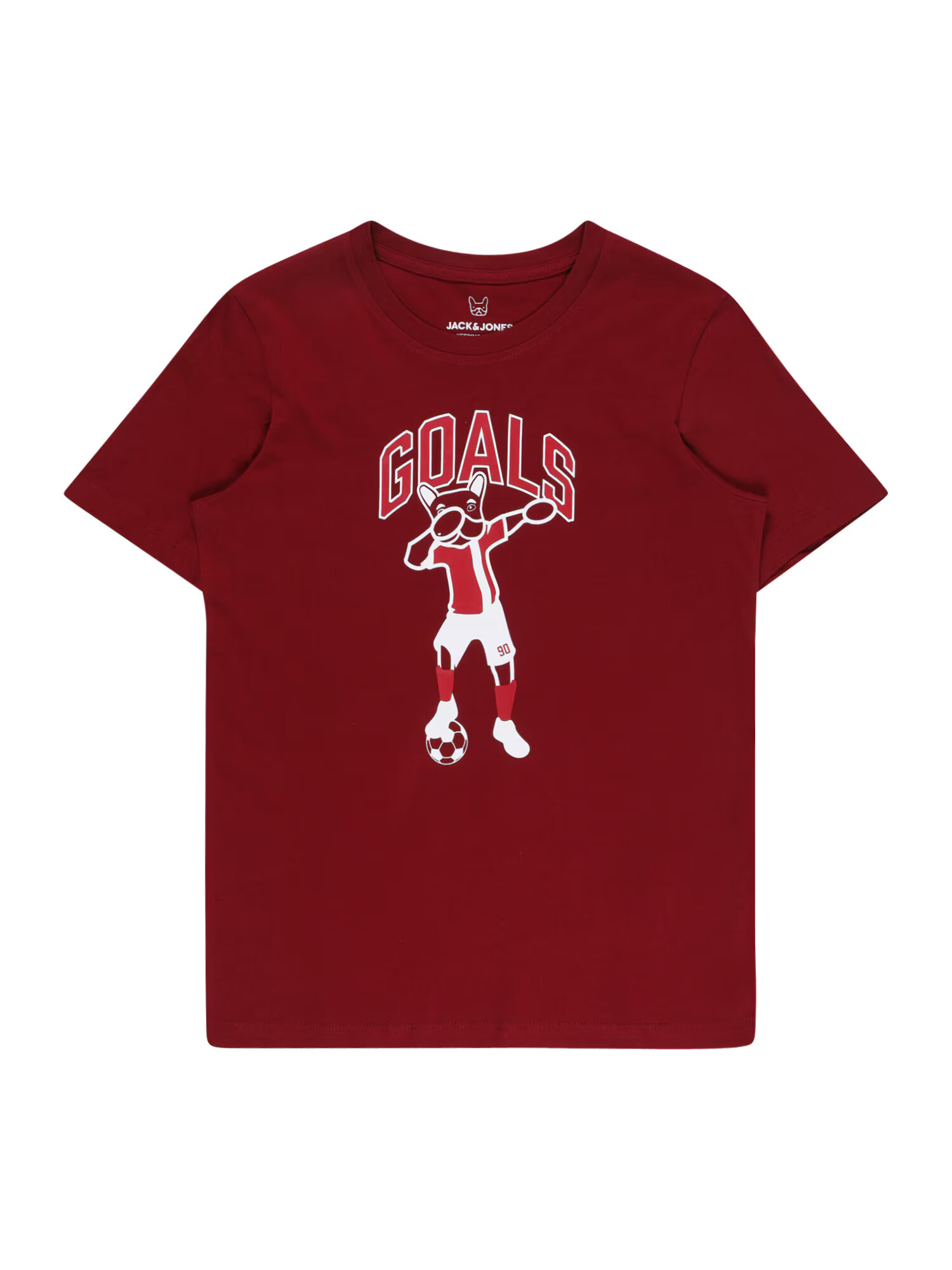 Jack & Jones Junior Tričko 'DREAM FOOTBALL' červená / biela - Pepit.sk