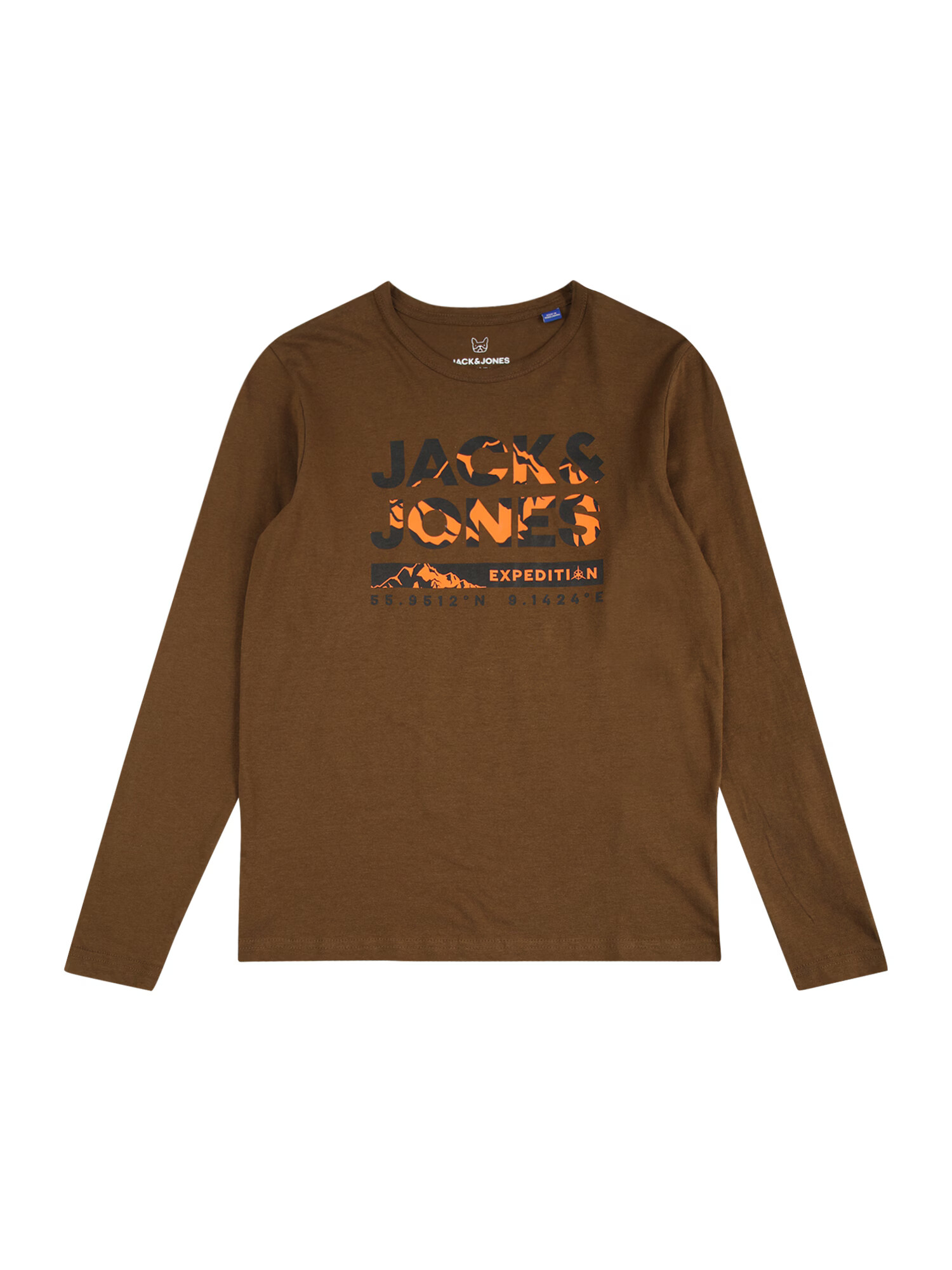 Jack & Jones Junior Tričko 'HUNTER' hnedá / oranžová / čierna - Pepit.sk