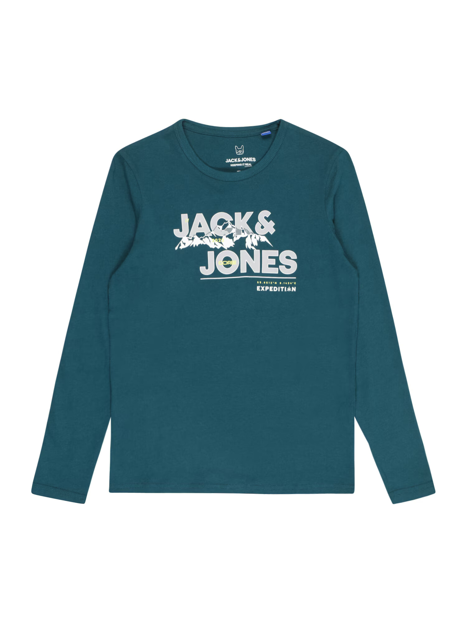 Jack & Jones Junior Tričko 'HUNTER' svetložltá / svetlosivá / petrolejová / biela - Pepit.sk