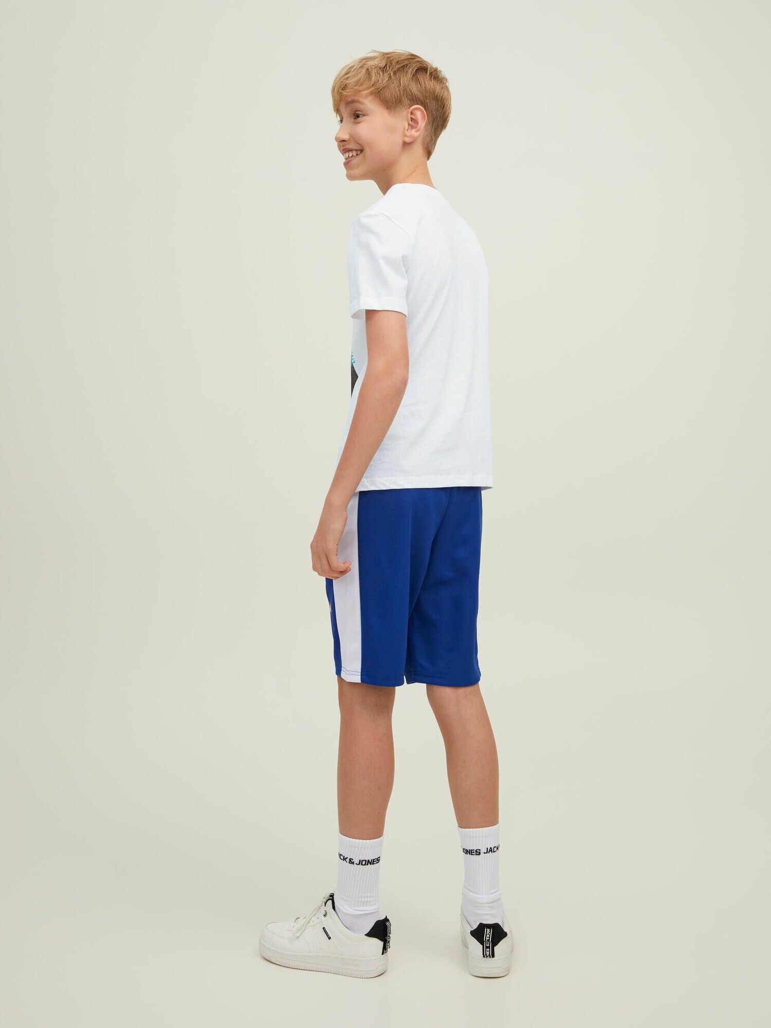 Jack & Jones Junior Tričko 'LEGENDS' tyrkysová / sivá / biela - Pepit.sk