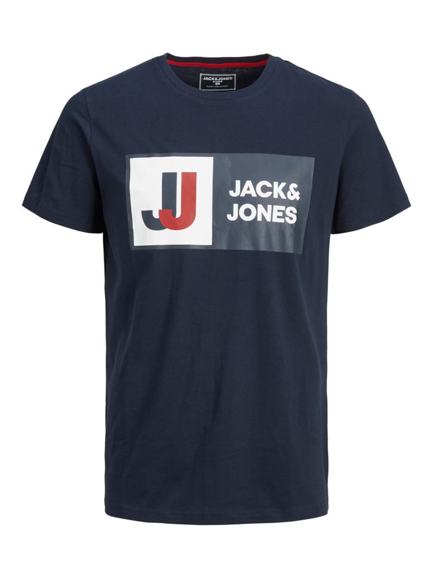 Jack & Jones Junior Tričko 'Logan' námornícka modrá / červená / biela - Pepit.sk