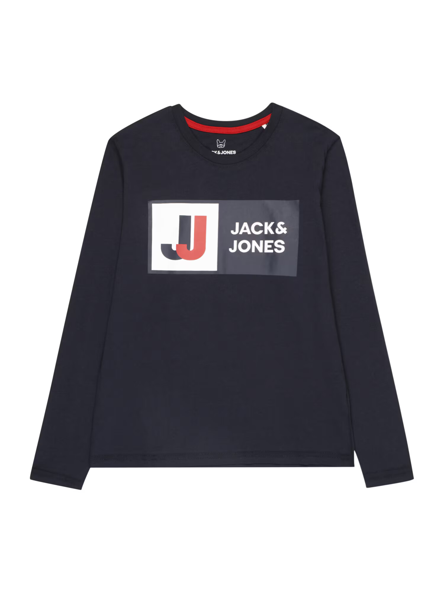 Jack & Jones Junior Tričko 'LOGAN' námornícka modrá / tmavooranžová / biela - Pepit.sk