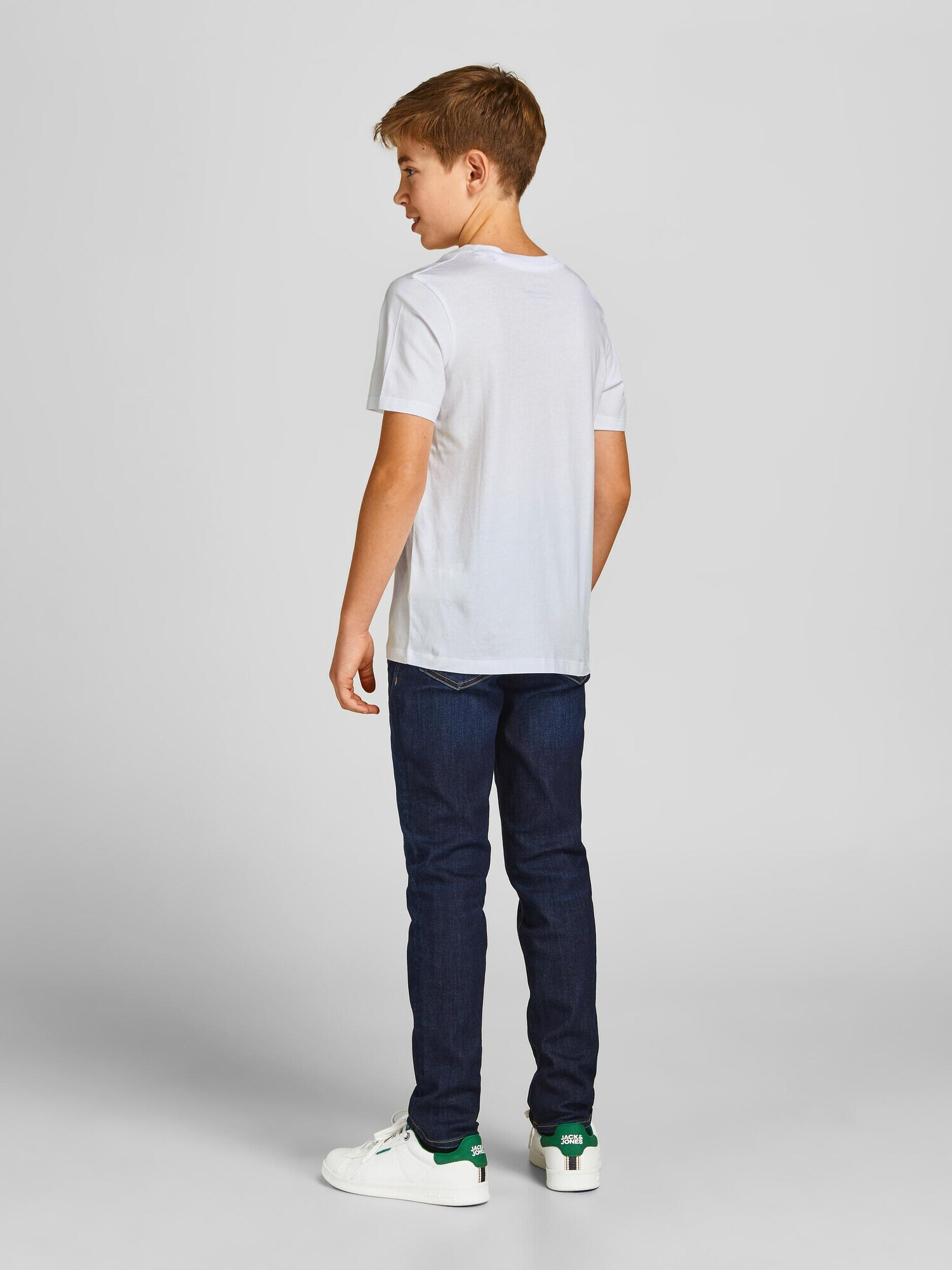 Jack & Jones Junior Tričko námornícka modrá / grenadínová / čierna / biela - Pepit.sk