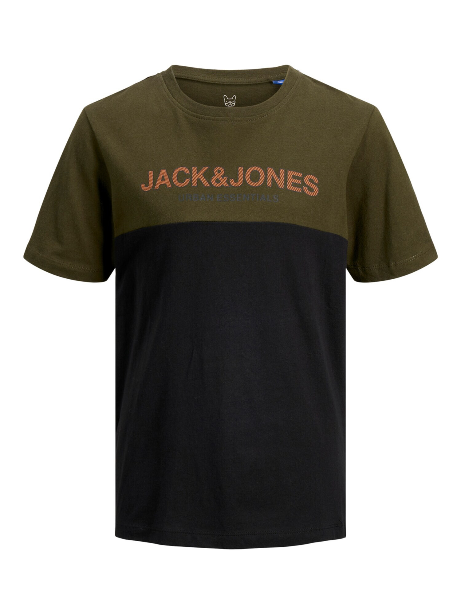 Jack & Jones Junior Tričko tmavomodrá / olivová / tmavooranžová - Pepit.sk