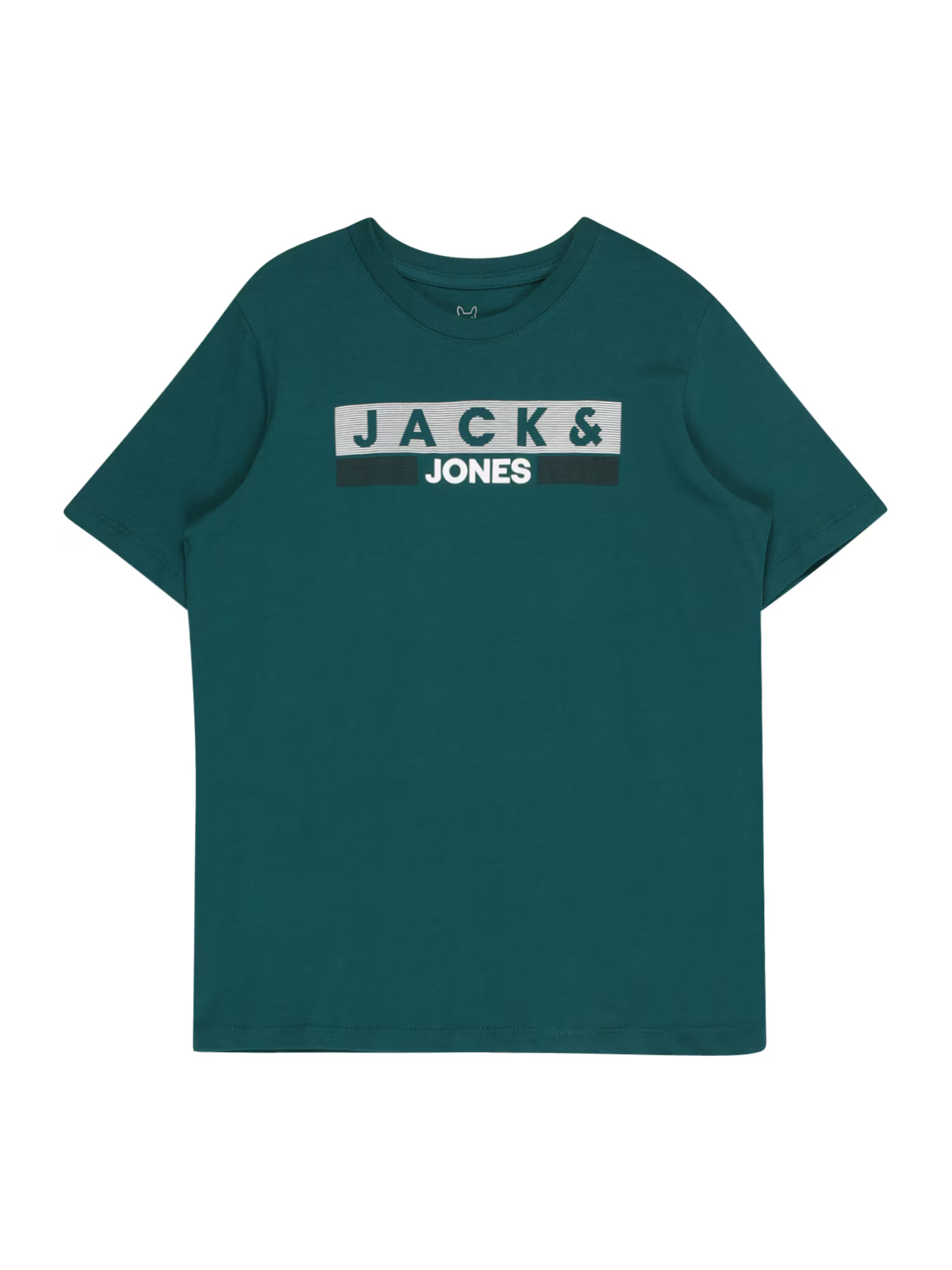 Jack & Jones Junior Tričko tmavozelená / čierna / biela - Pepit.sk