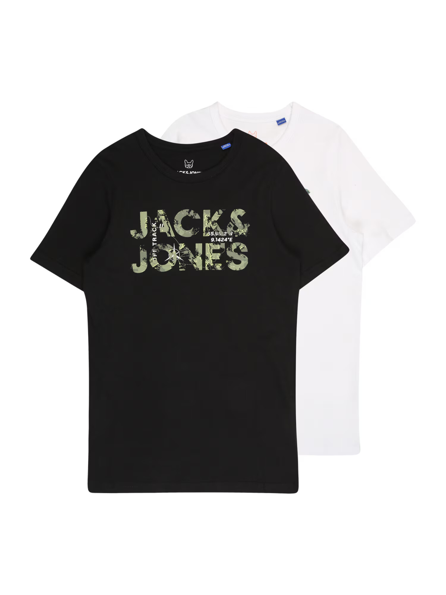 Jack & Jones Junior Tričko zmiešané farby / čierna / biela - Pepit.sk