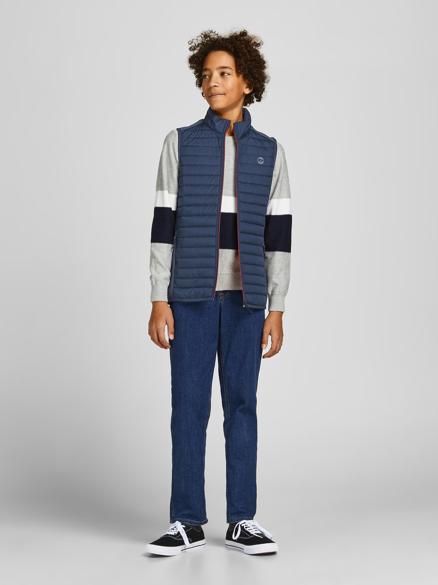 Jack & Jones Junior Vesta tmavomodrá - Pepit.sk