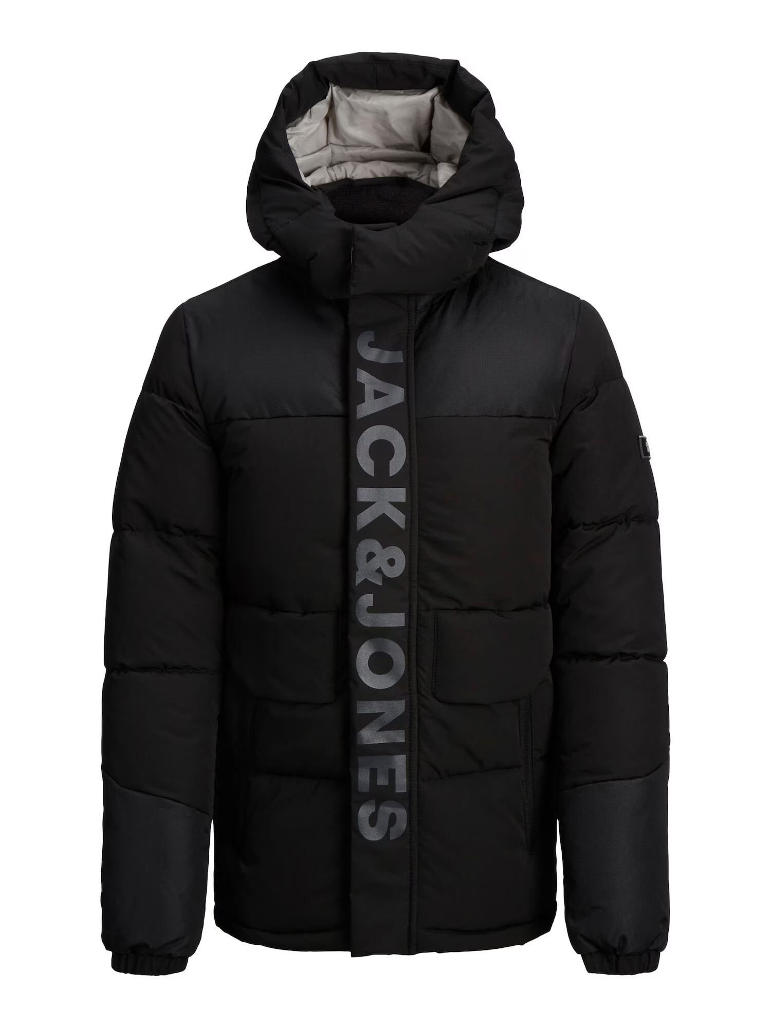 Jack & Jones Junior Zimná bunda 'Pace' sivá / čierna - Pepit.sk