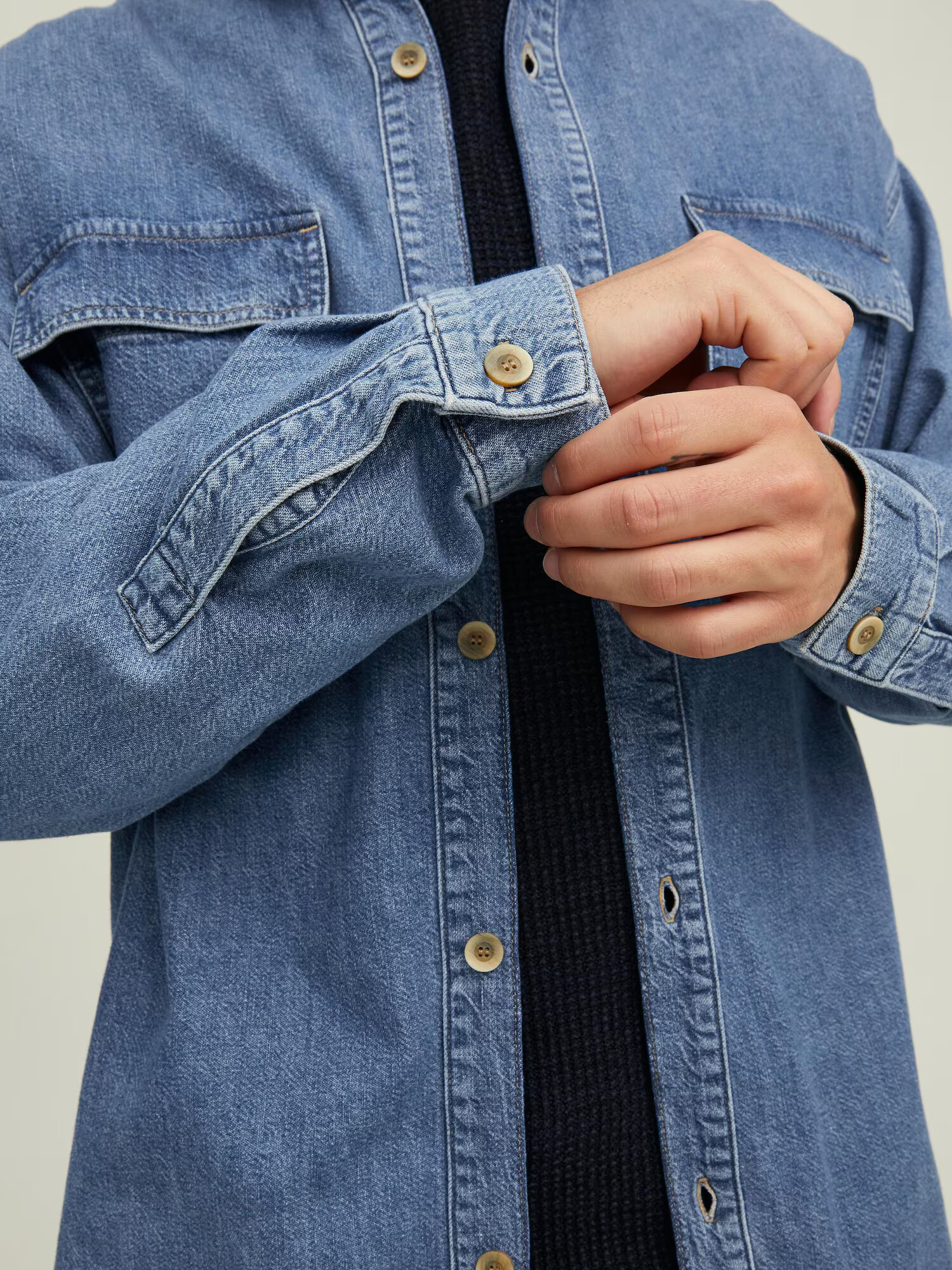 JACK & JONES Košeľa 'Axel' modrá denim - Pepit.sk