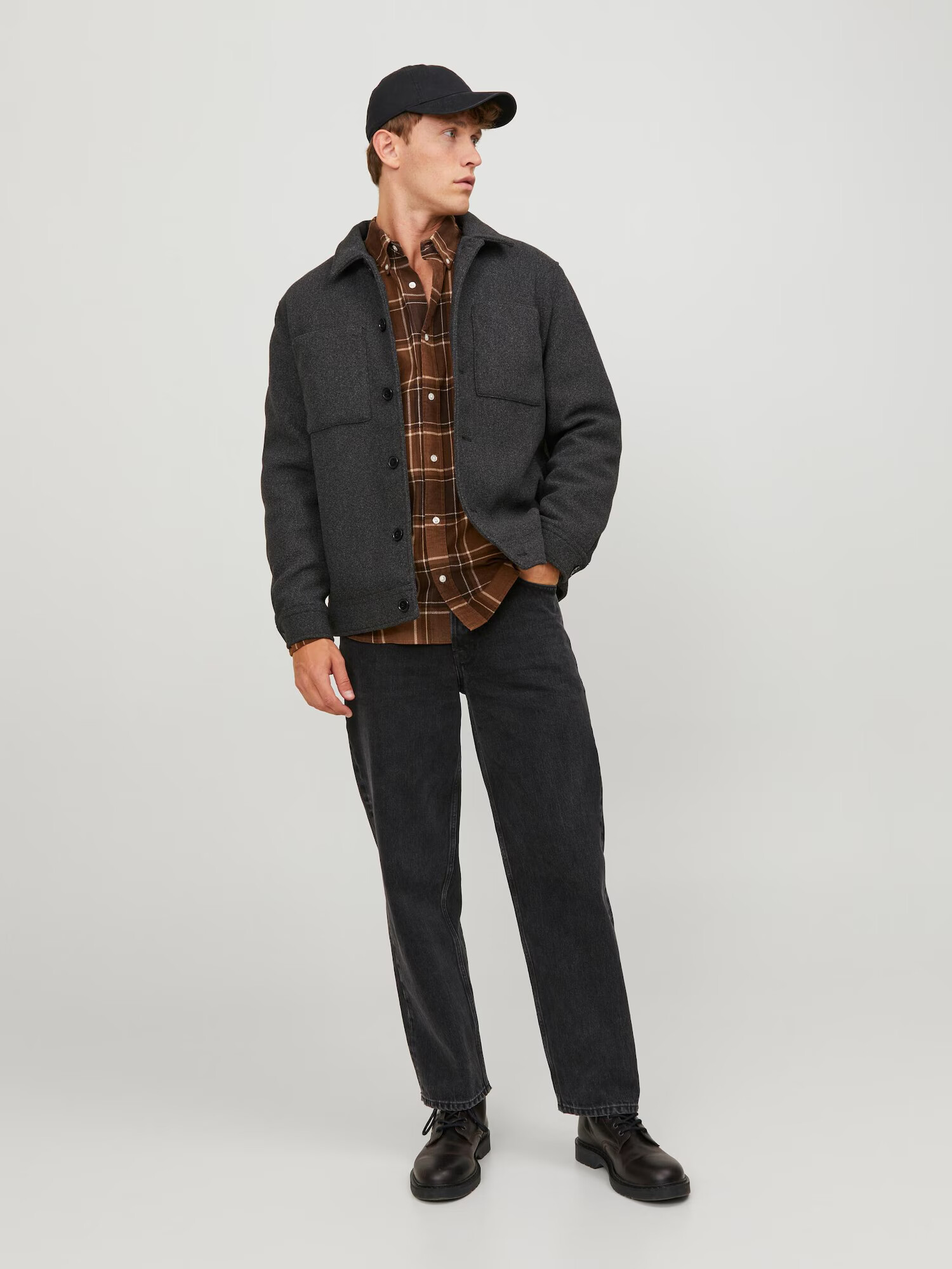 JACK & JONES Košeľa 'Brook' béžová / hnedá / čokoládová - Pepit.sk