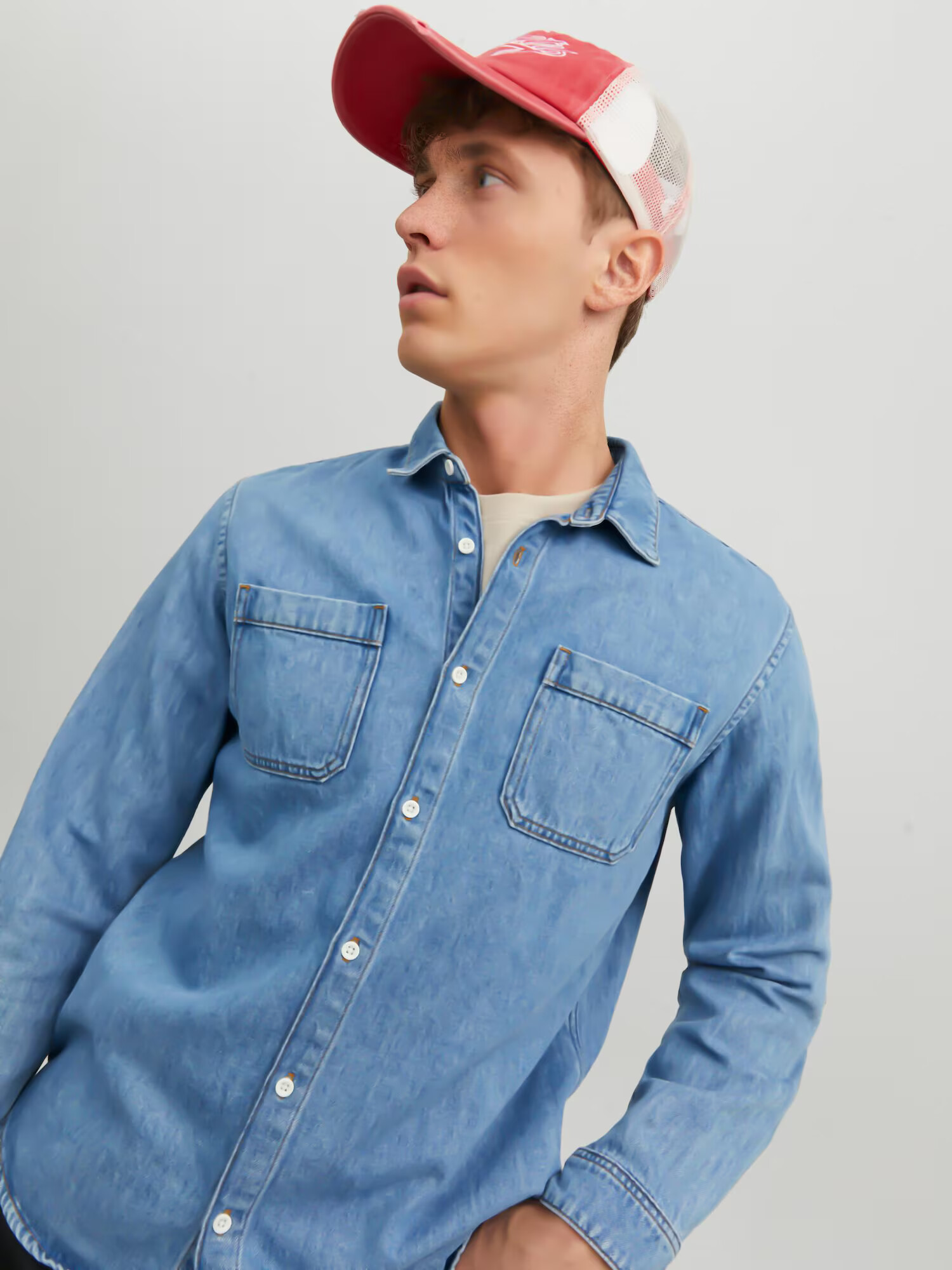 JACK & JONES Košeľa 'Creek' modrá denim - Pepit.sk