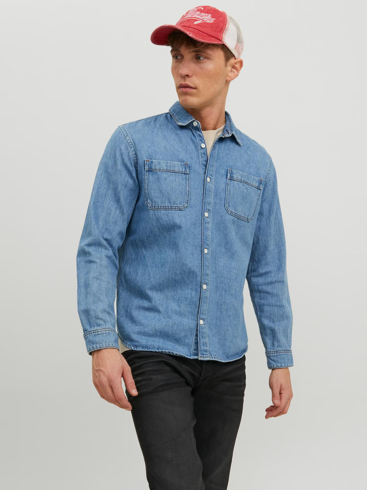 JACK & JONES Košeľa 'Creek' modrá denim - Pepit.sk