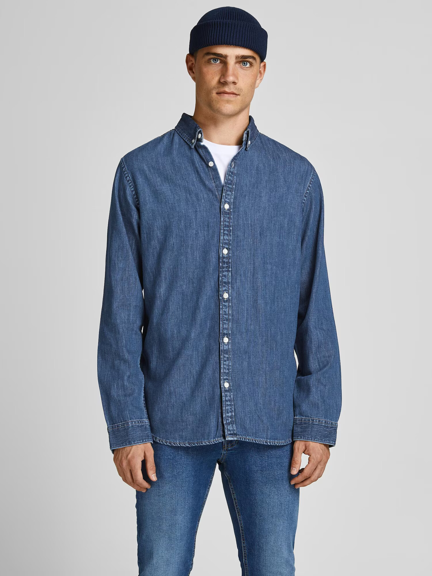 JACK & JONES Košeľa 'Felix' modrá denim - Pepit.sk