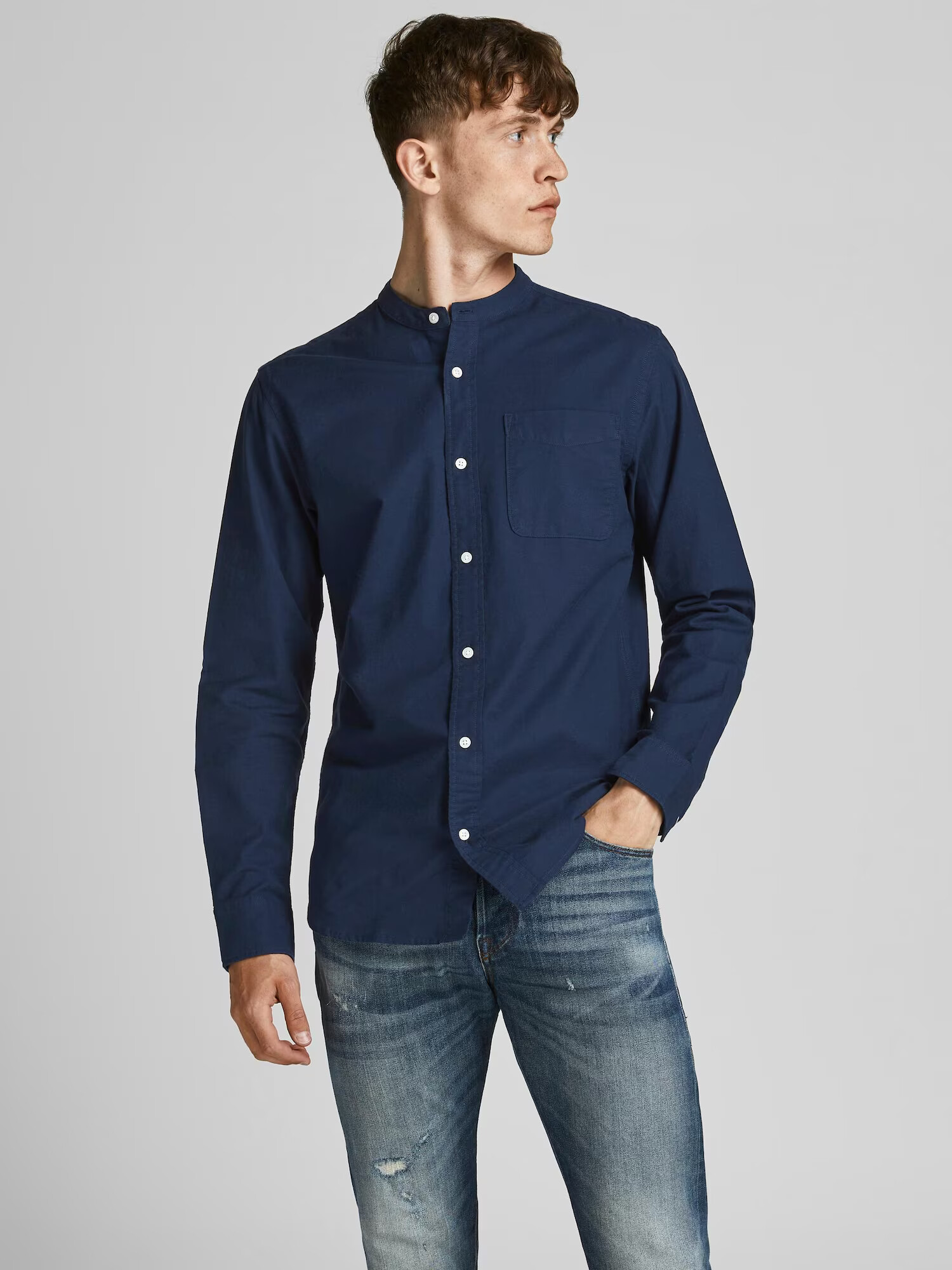 JACK & JONES Košeľa námornícka modrá - Pepit.sk